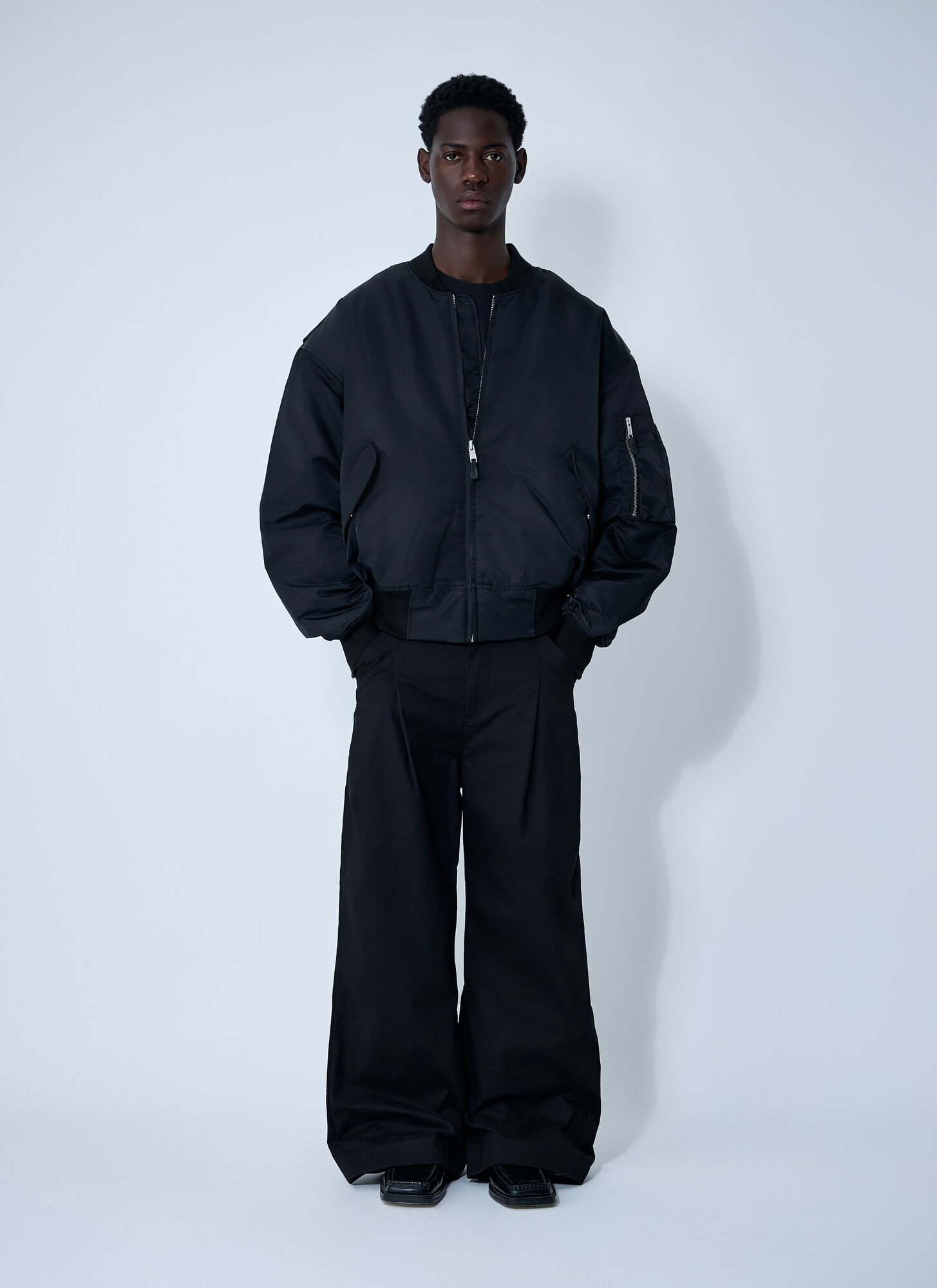  Entire Studios Entire Studios Broad Bomber Jacket - Mann Jacken Black M 