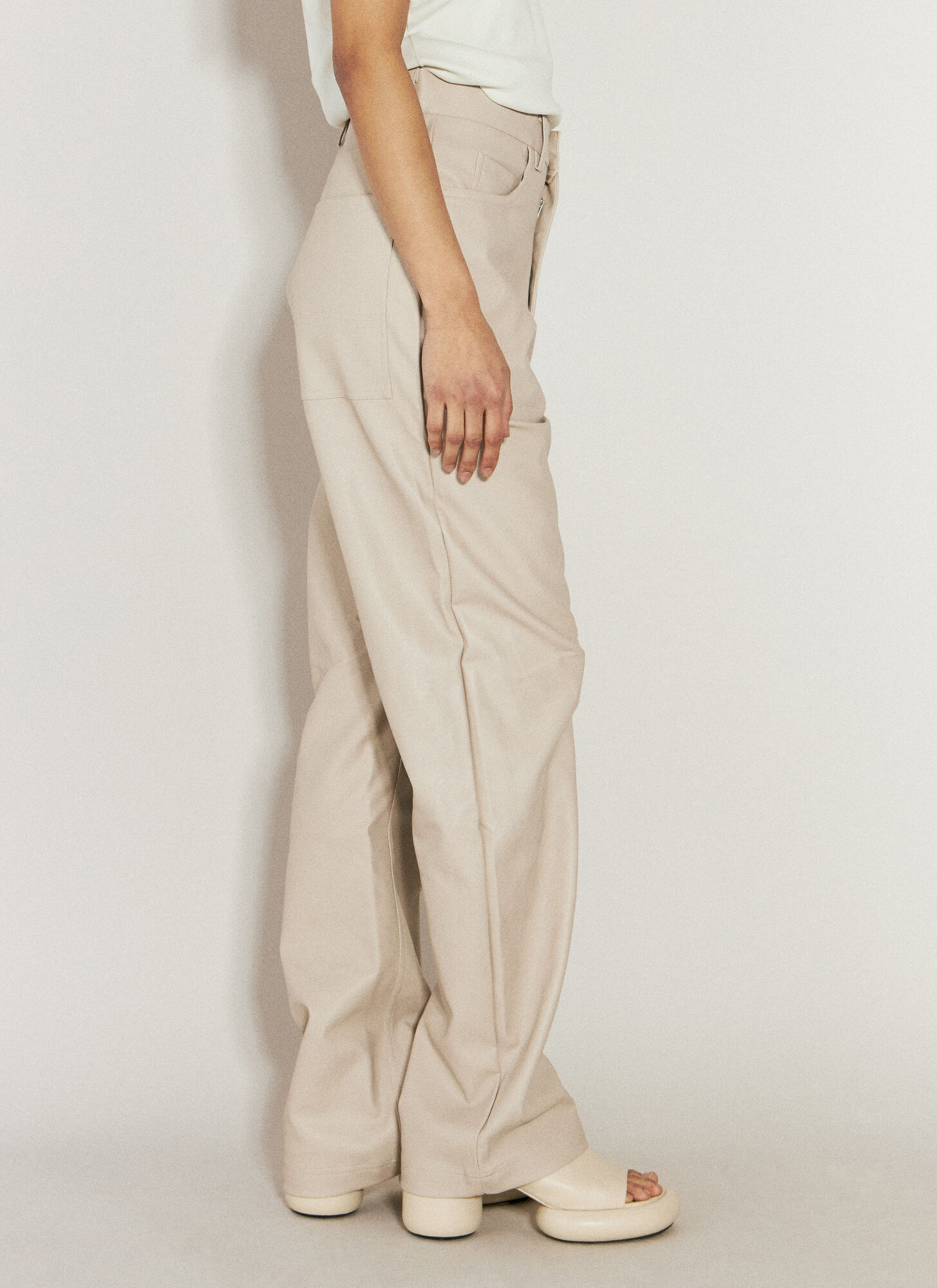  Entire Studios Entire Studios Wet Pants - Frau Hosen Beige M 