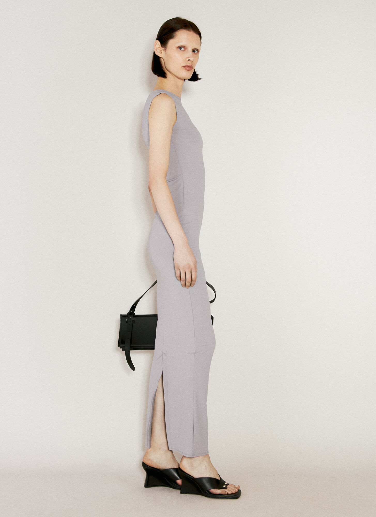  Entire Studios Entire Studios Sleeveless Maxi Dress - Frau Kleider Grey M 