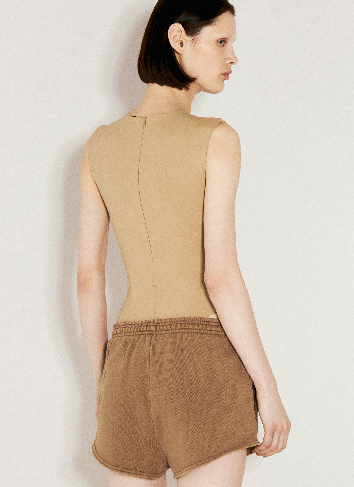  Entire Studios Entire Studios Sleeveless Bodysuit - Frau Tops Beige L 