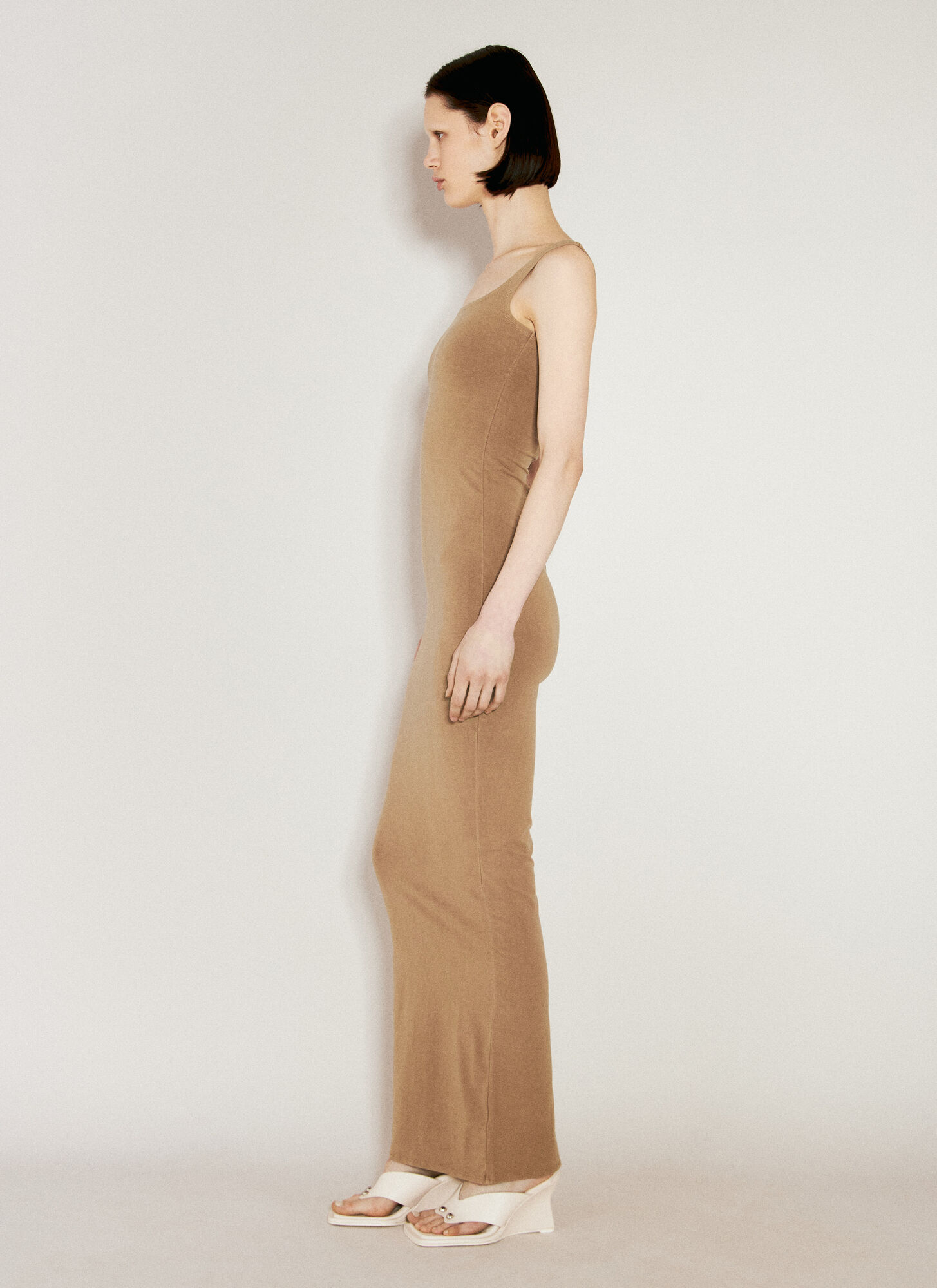  Entire Studios Entire Studios Square Neck Maxi Dress - Frau Kleider Brown S 