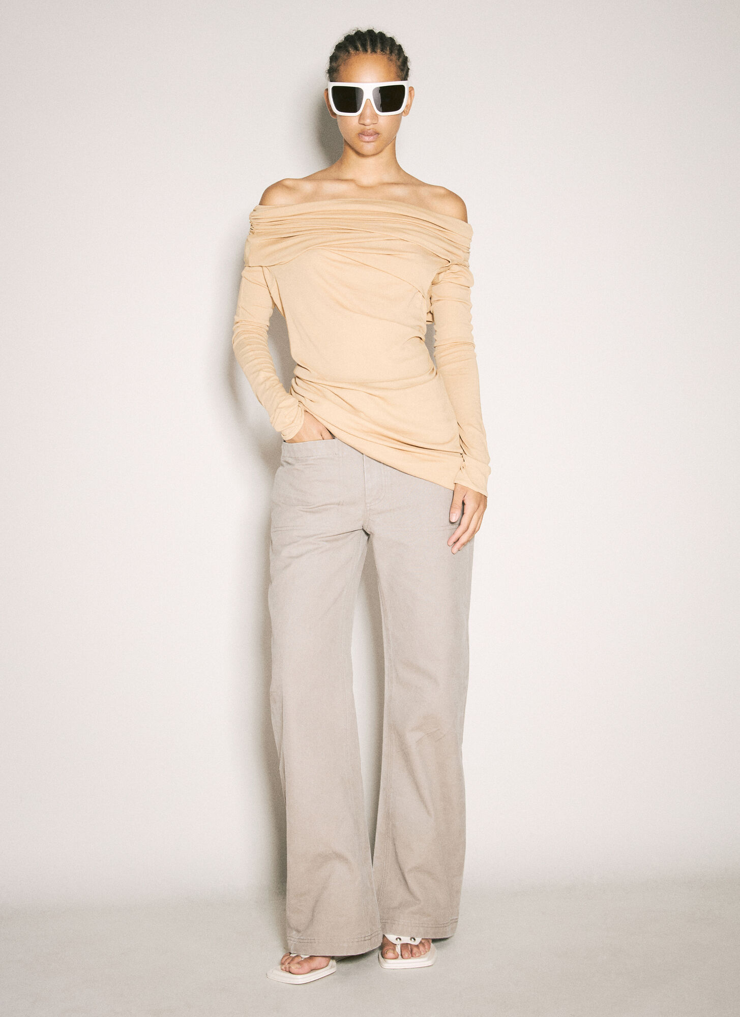  Entire Studios Entire Studios Heavy Canvas Pants - Frau Hosen Grey Xs 