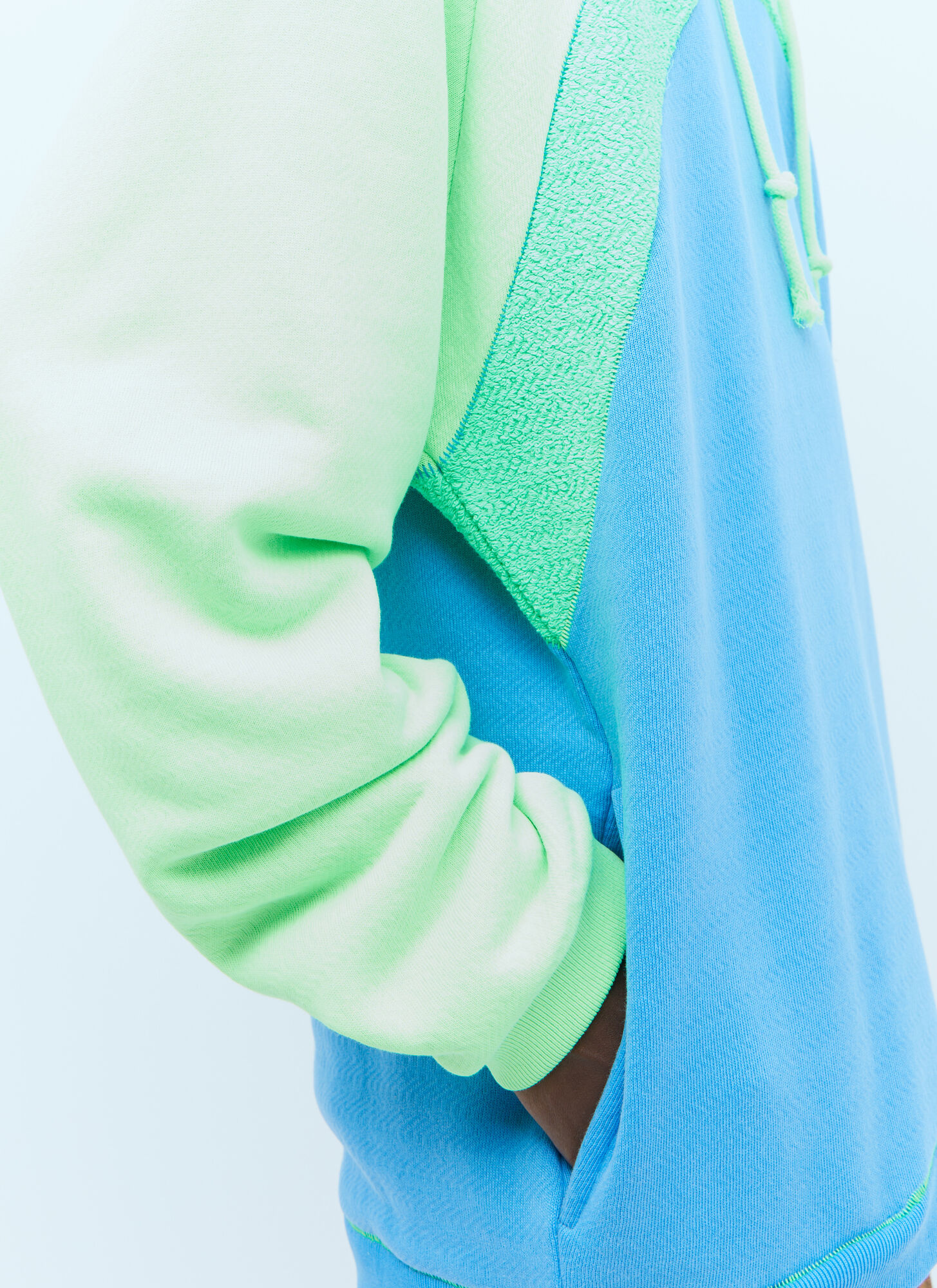  Erl Erl Rainbow Hooded Sweatshirt - Mann Sweatshirts Blue L 
