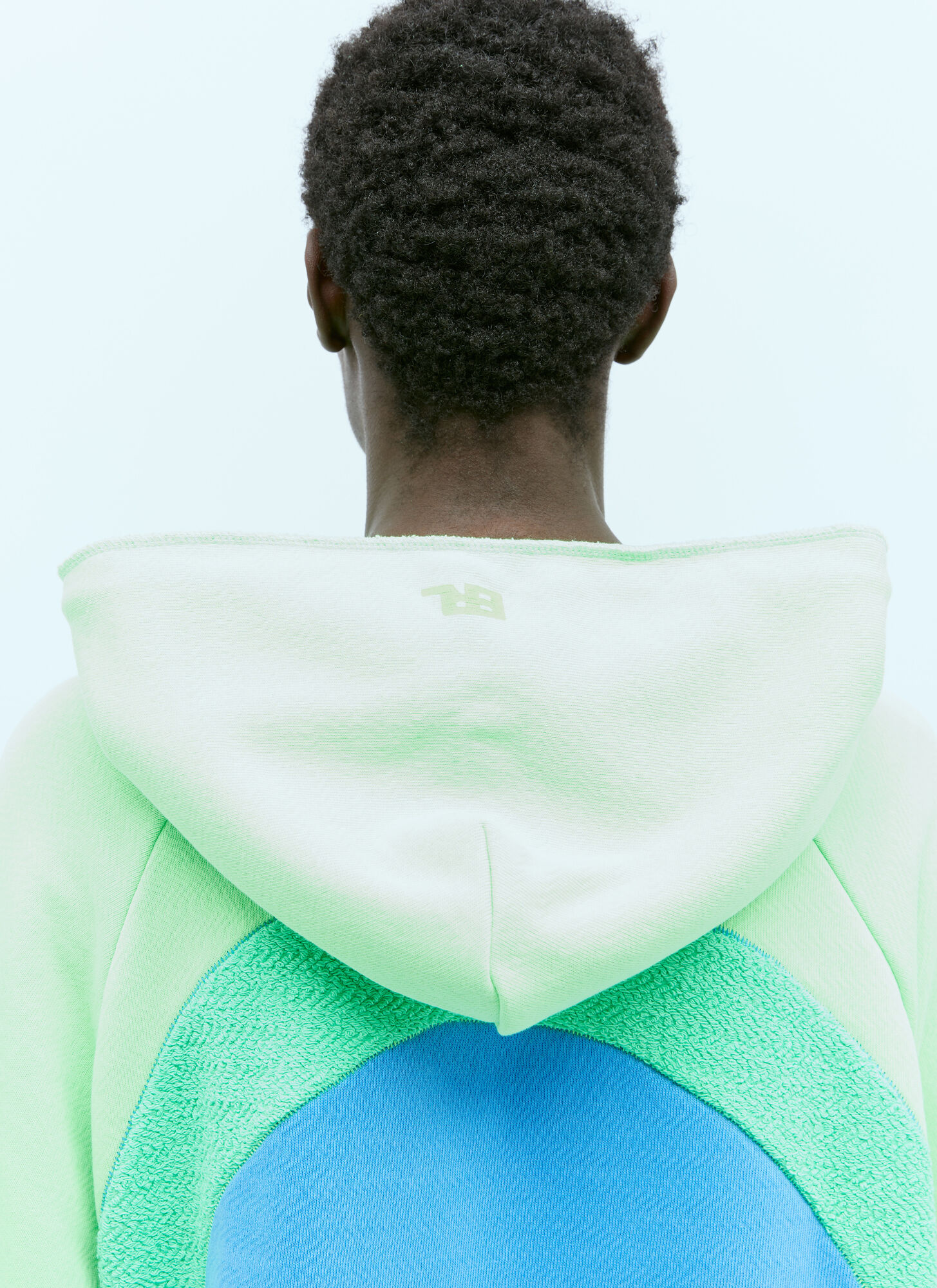  Erl Erl Rainbow Hooded Sweatshirt - Mann Sweatshirts Blue L 