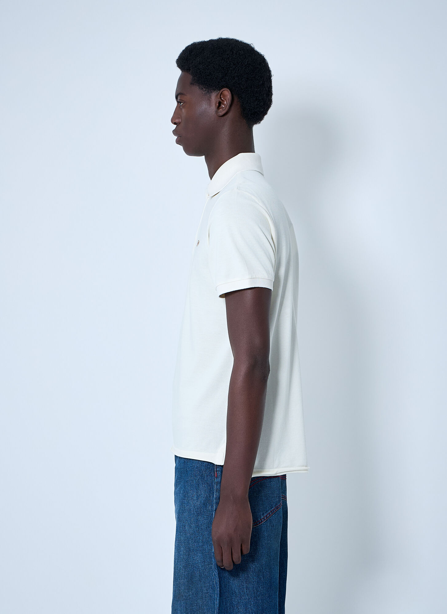  Erl Erl Script Polo Shirt - Mann Polo Shirts White S 