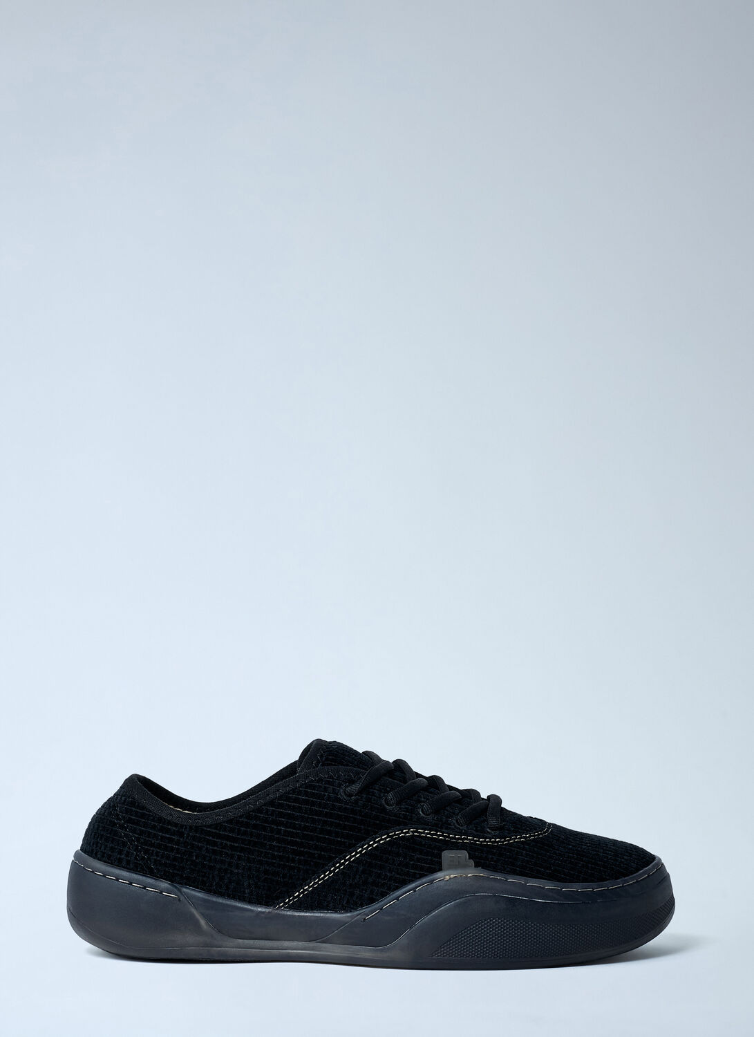 Erl Corduroy Coupe Sneakers In Black