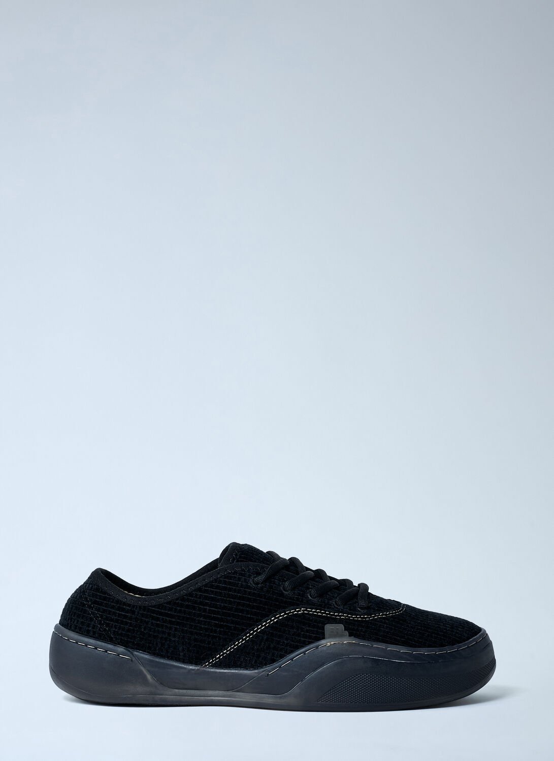 Erl Corduroy Coupe Sneakers In Black