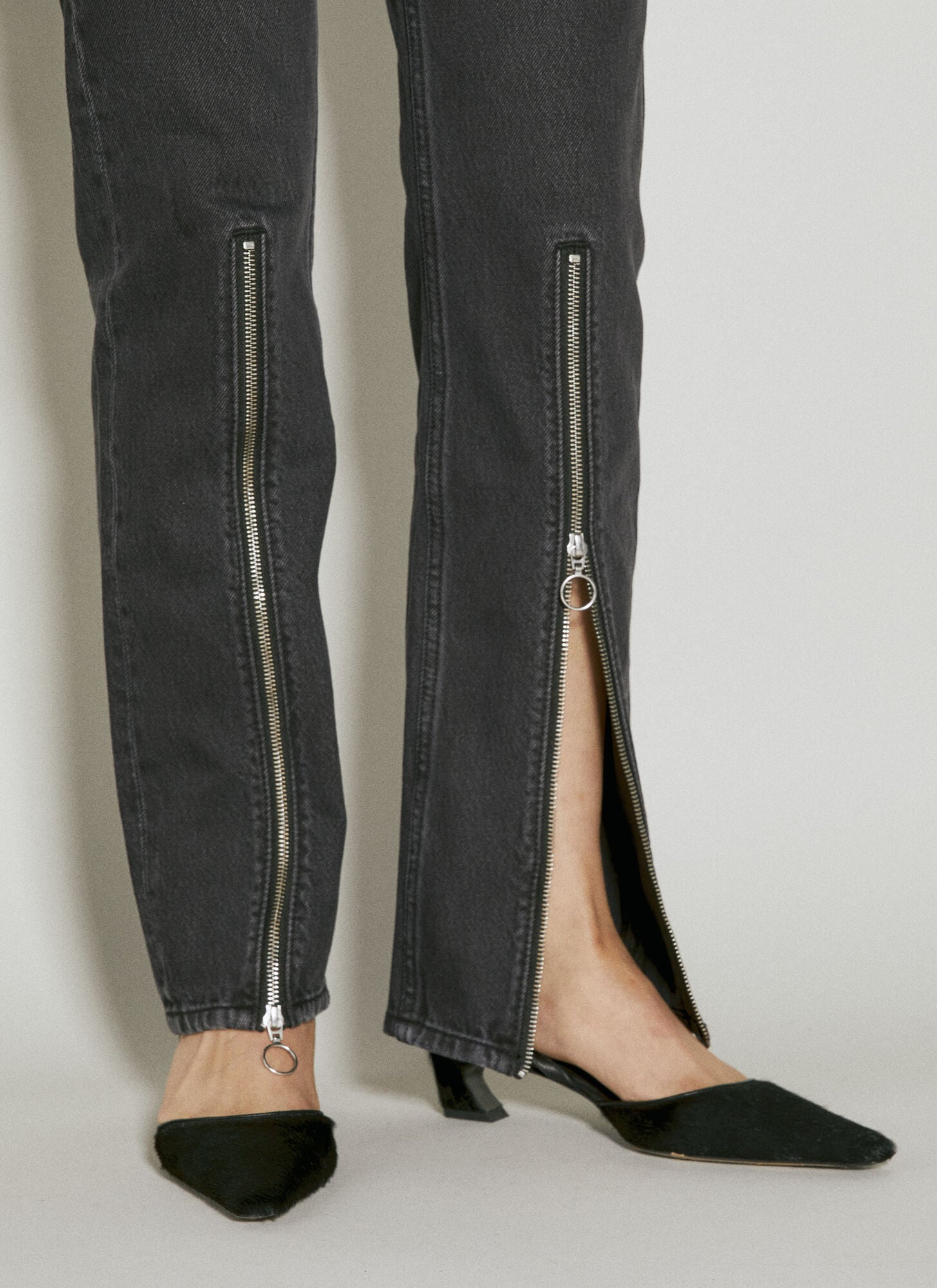  Eytys Eytys Orion Zip Jeans - Frau Jeans Black 25 