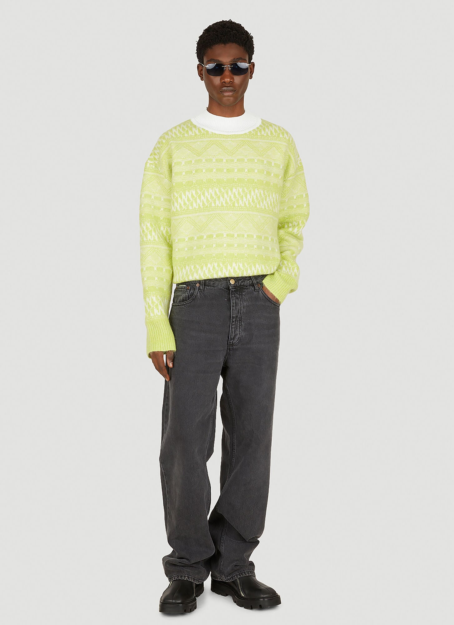  Eytys Eytys Ari Acid Sweater -  Strick Green Xs - S 