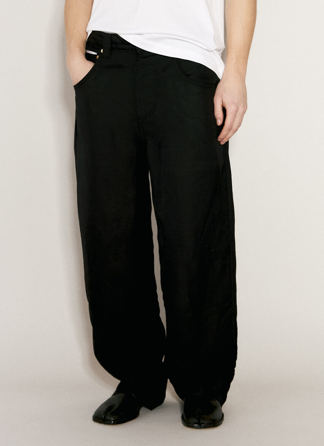 Eytys Titan Linen Pants In Black