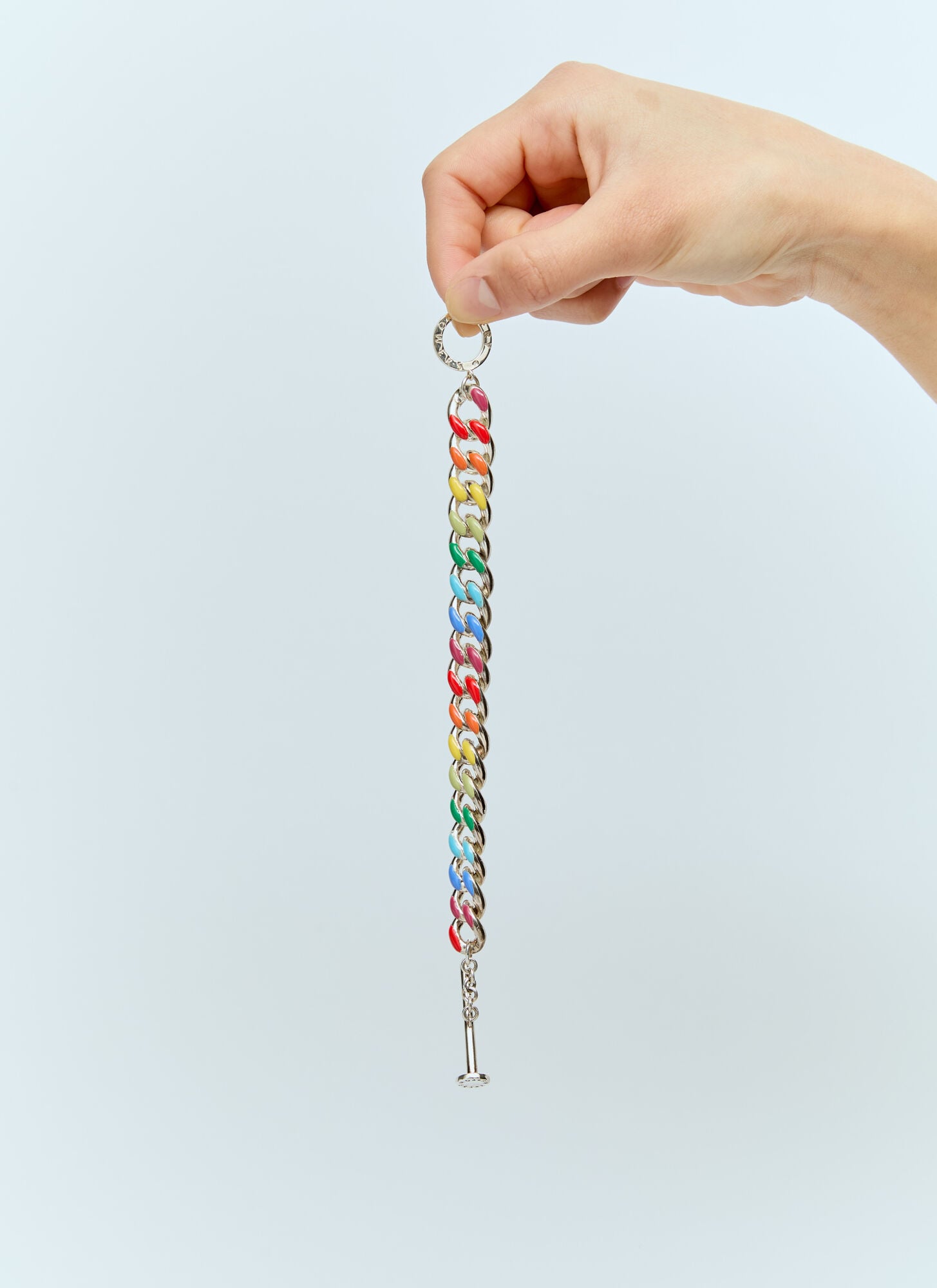  Fry Powers Fry Powers Rainbow Chunky Chain Link Bracelet - Frau Schmuck Silver One Size 
