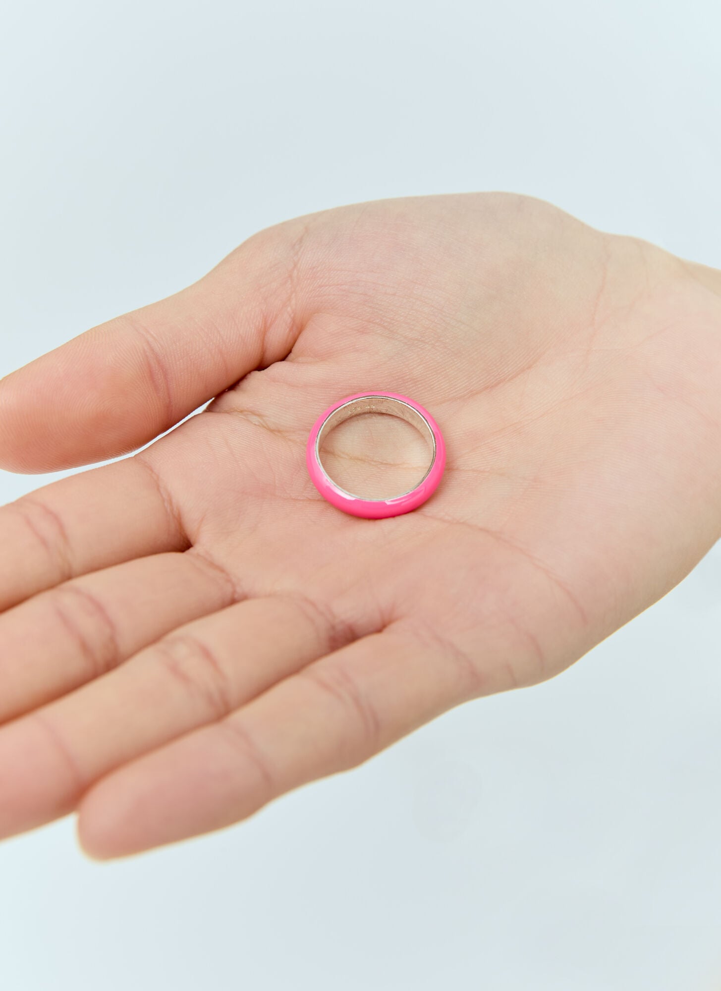  Fry Powers Fry Powers Neon Enamel Stacking Ring - Frau Schmuck Pink Us - 6 