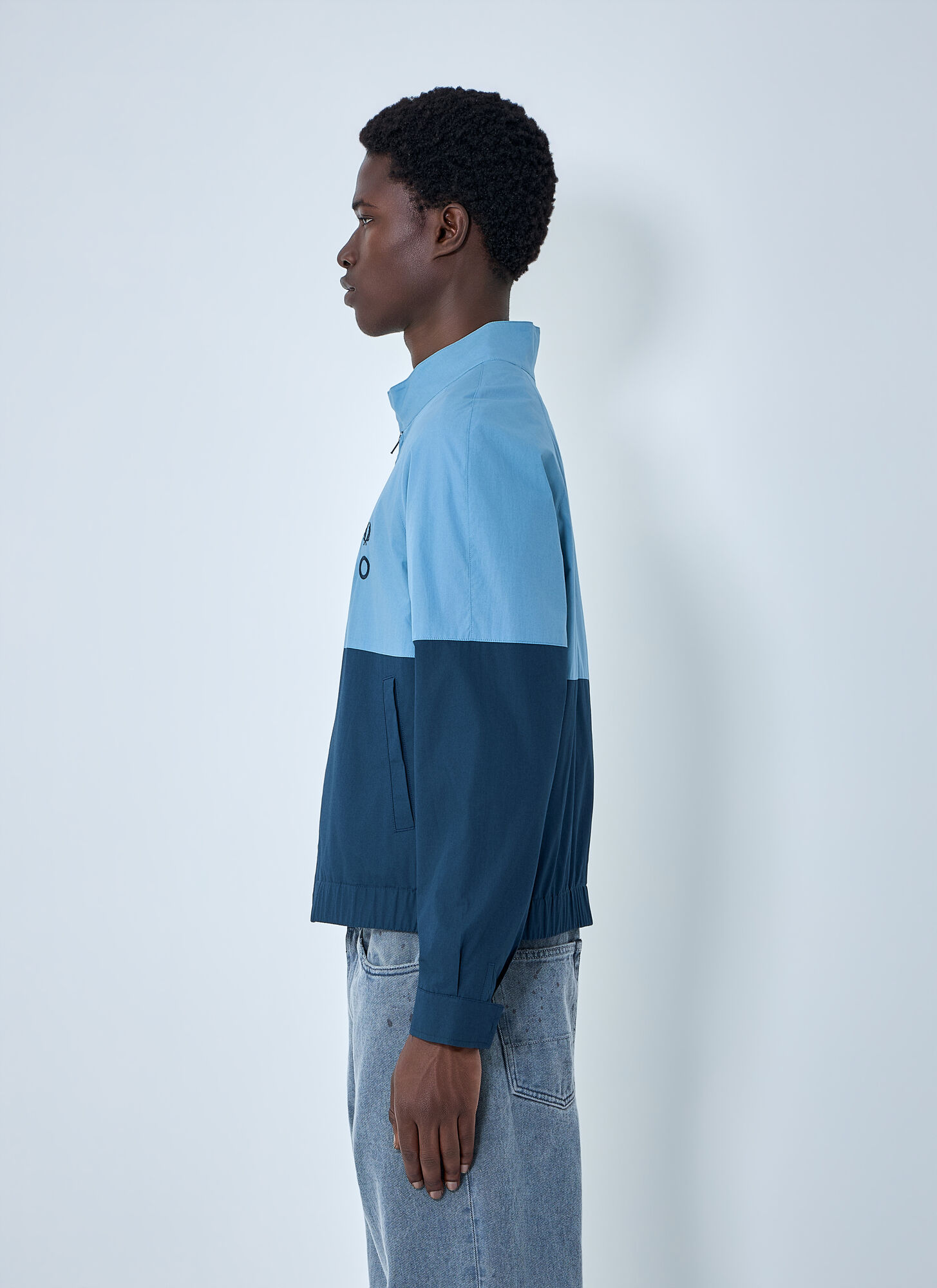  Fred Perry X Craig Green Fred Perry X Craig Green High-collar Zip Jacket - Mann Jacken Blue M 