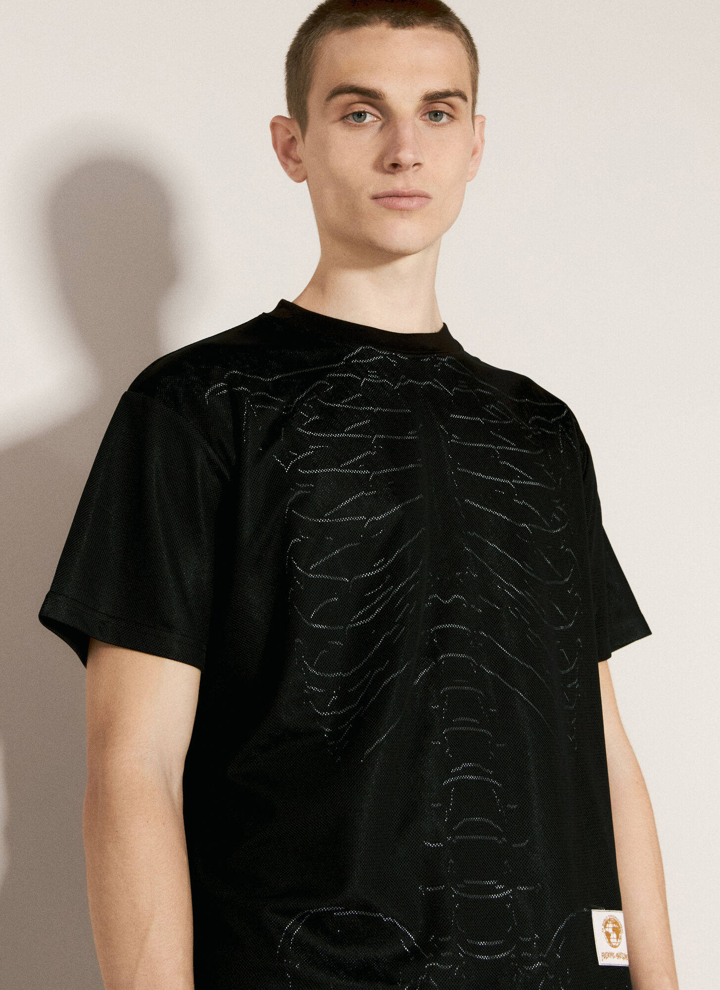 Shop Fucking Awesome Skeleton Mesh T-shirt In Black