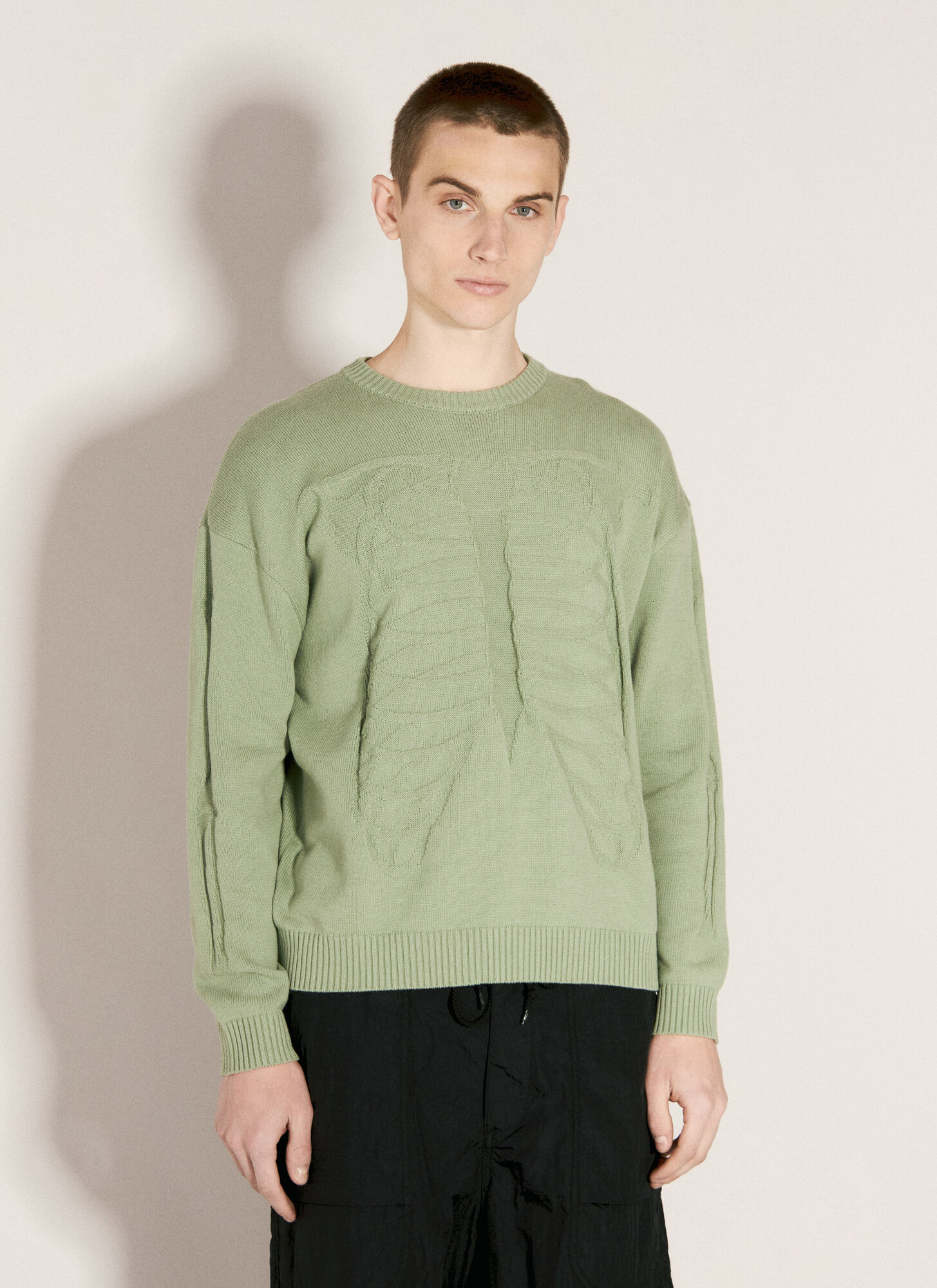 Fucking Awesome Uomo Verde - Skeleton Sweater, Size: S - Immagine 1