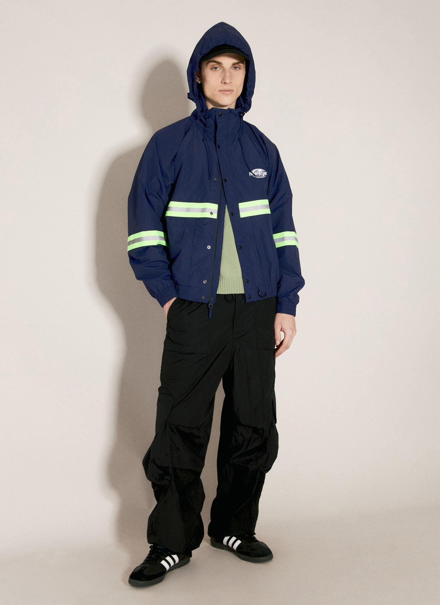  Fucking Awesome Fucking Awesome High Vis Jacket - Mann Jacken Blue S 