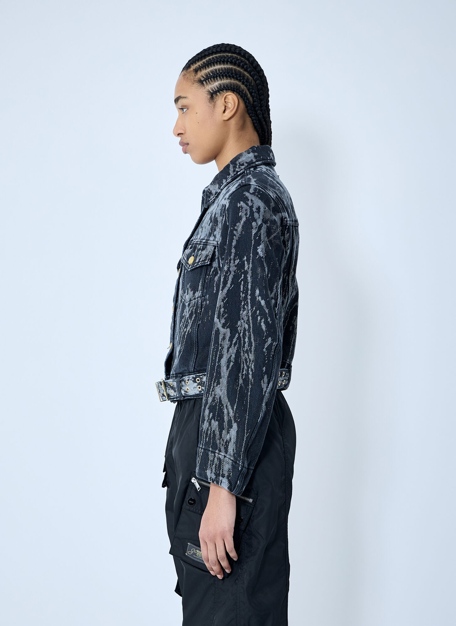  Ganni Ganni Heavy Denim Belted Jacket - Frau Jacken Blue Fr - 38 