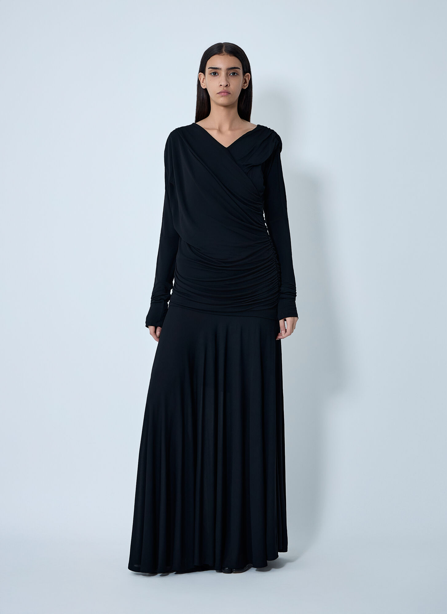  Ganni Ganni Ruched Maxi Dress - Frau Kleider Black It - 34 