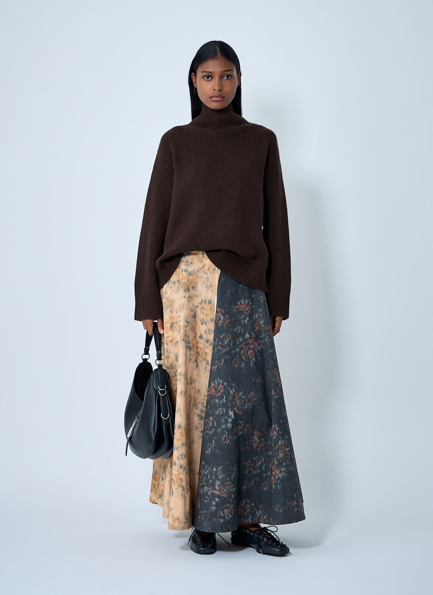  Ganni Ganni Wool-blend Sweater - Frau Strick Brown M 