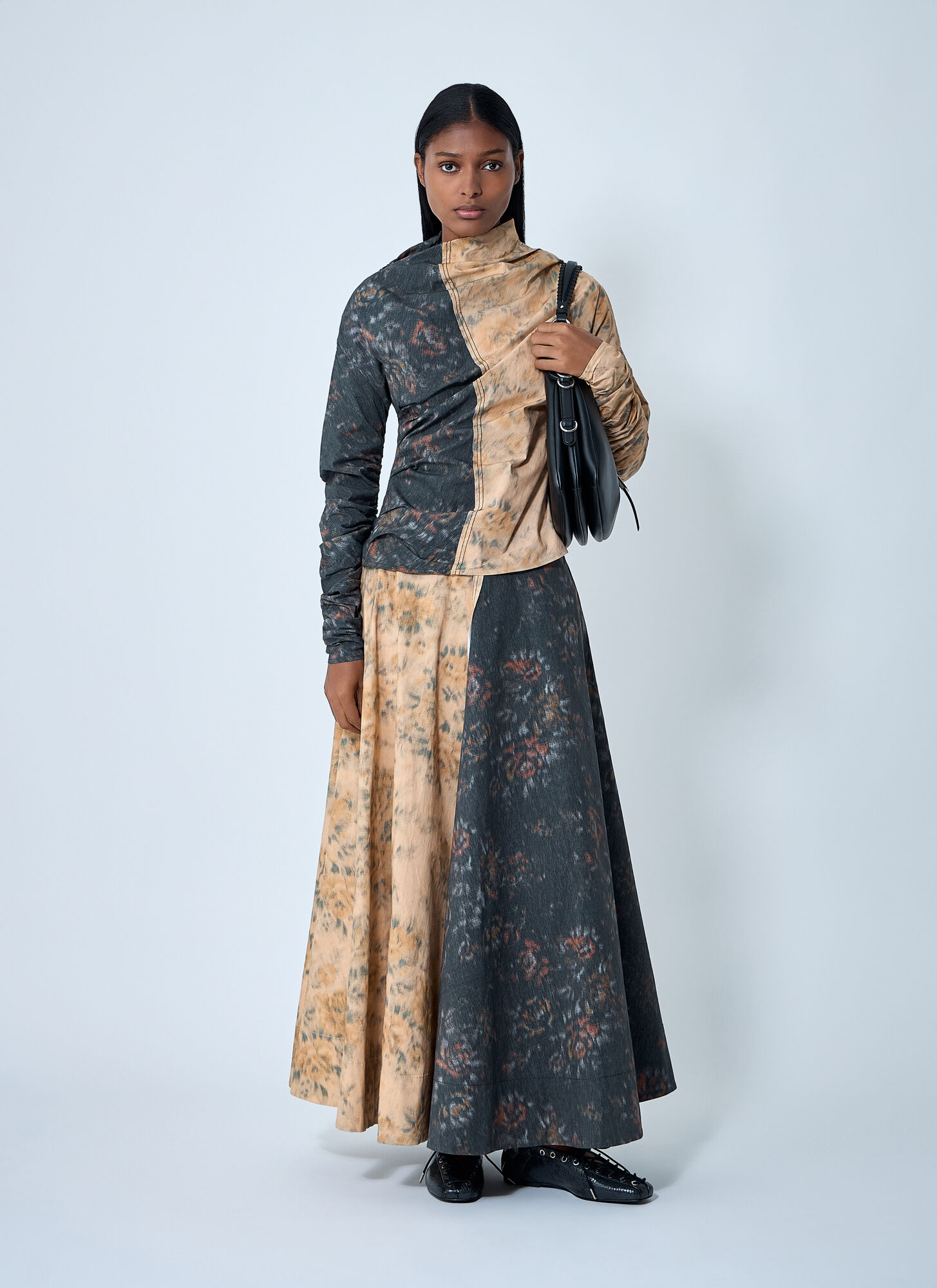  Ganni Ganni Midi Circle Skirt - Frau Röcke Beige Fr - 34 