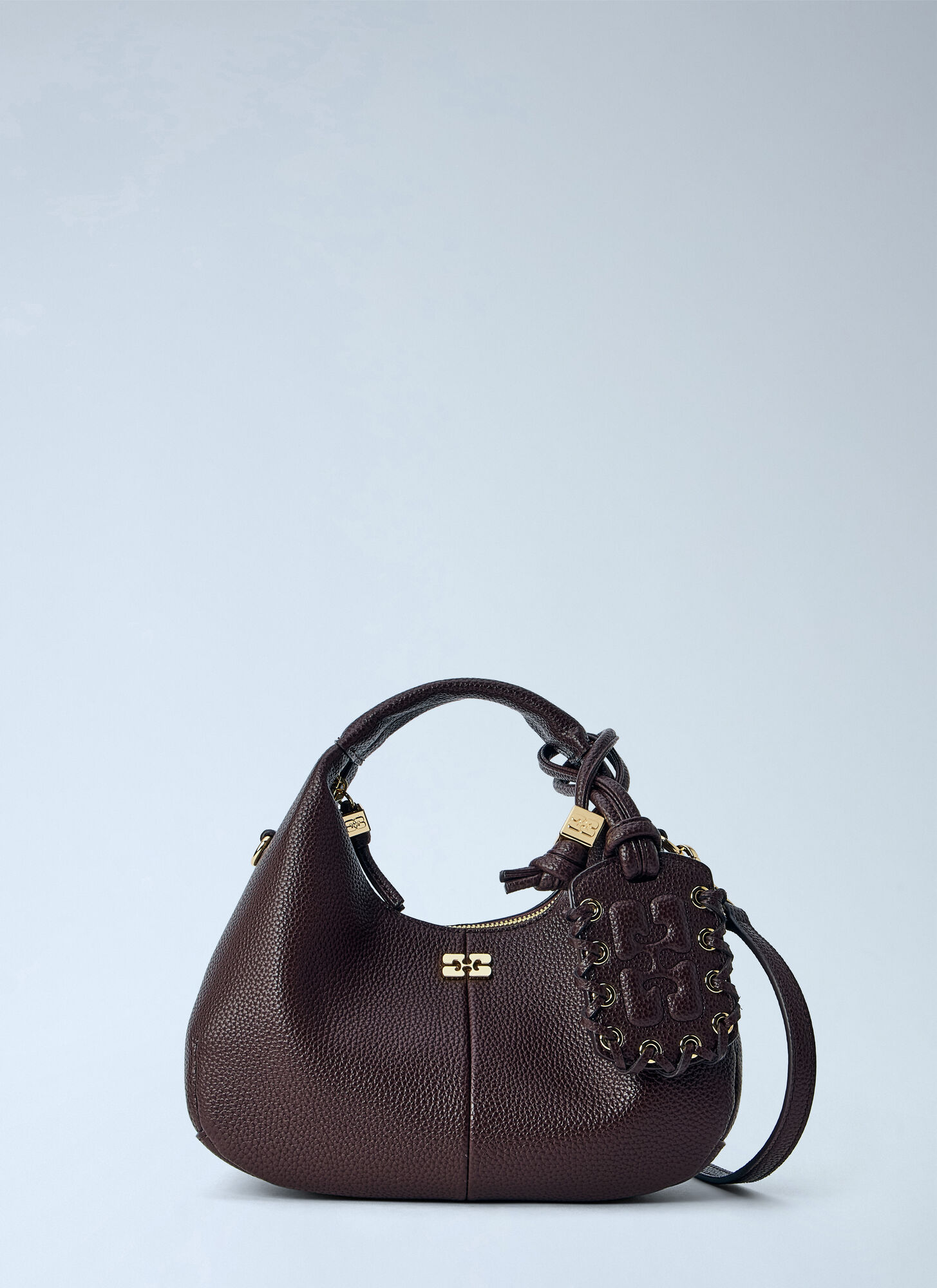 Ganni Brown Recycled Polyester Handbag - Image 5