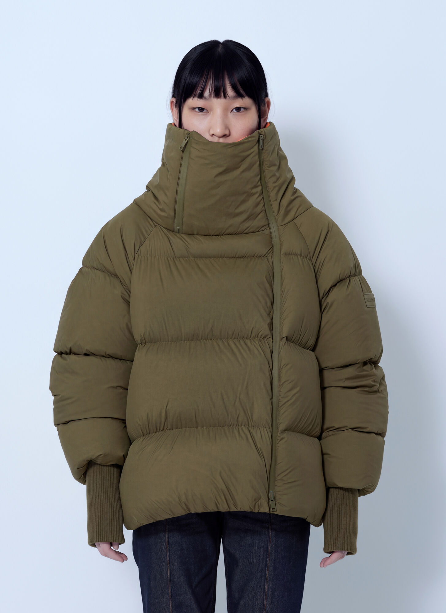 Ganni Women's Puffer In Green Future Nylon - Size 36 - Image 3