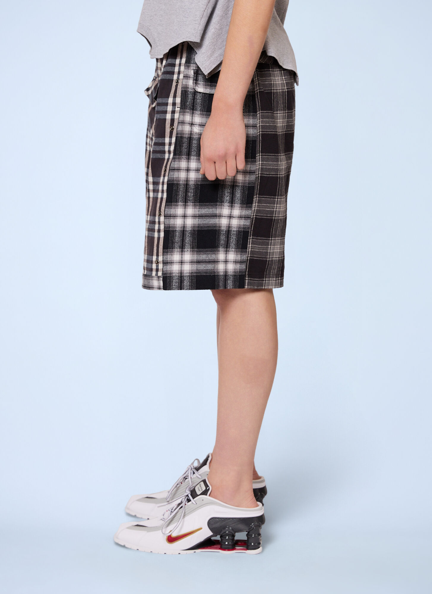  Gina Corrieri Gina Corrieri Check Shorts - Frau Shorts Grey M 