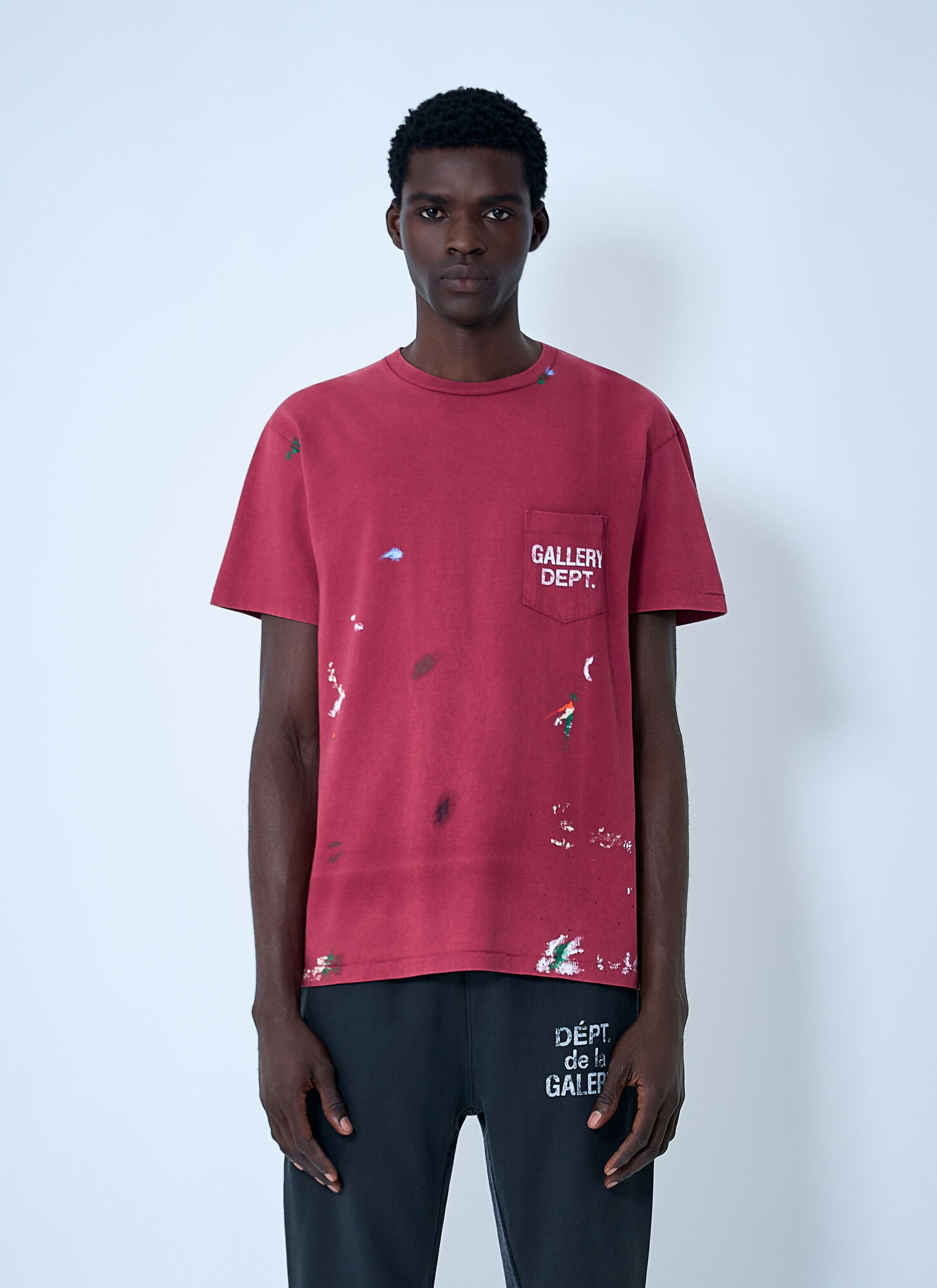 Gallery Dept. Uomo Rosso - Vintage Logo Painted Tee - Tops - Xl - Immagine 2
