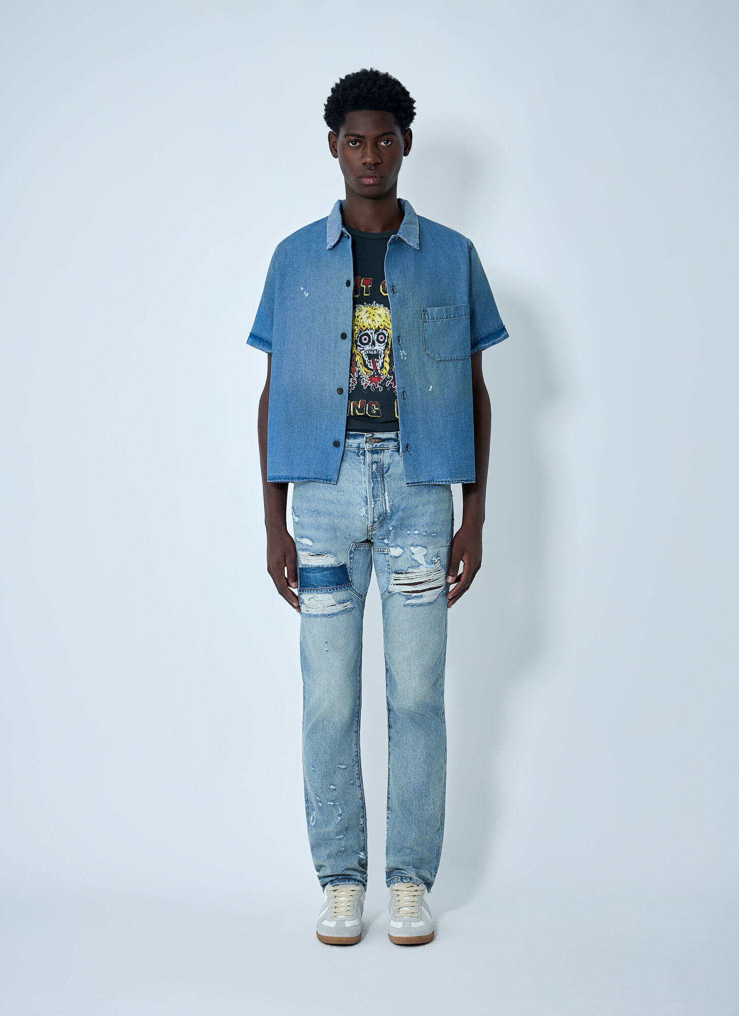  Gallery Dept. Gallery Dept. Dartz Shirt - Mann Hemden Blue M 