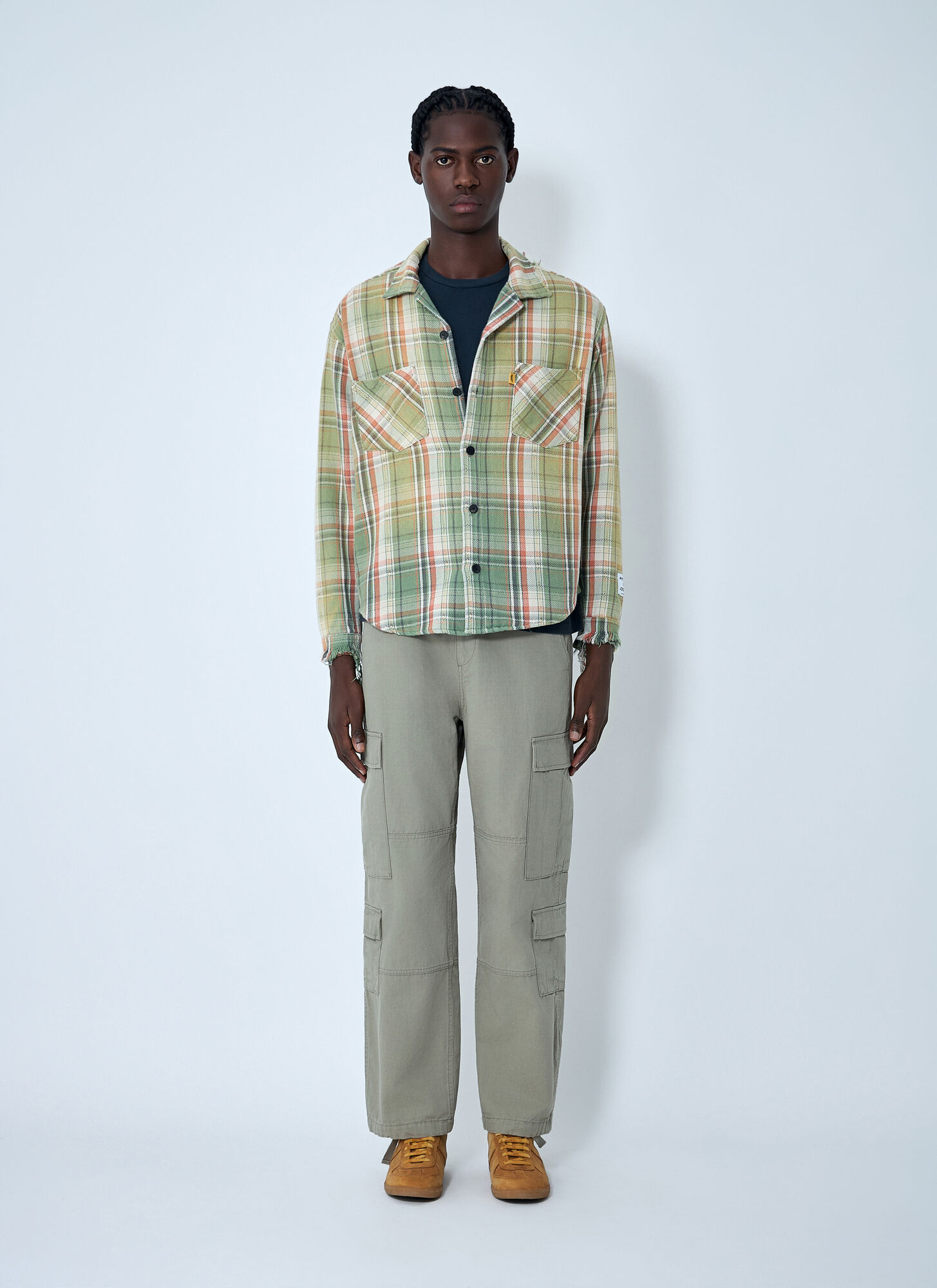  Gallery Dept. Gallery Dept. Marley Flannel Shirt - Mann Hemden Green L 