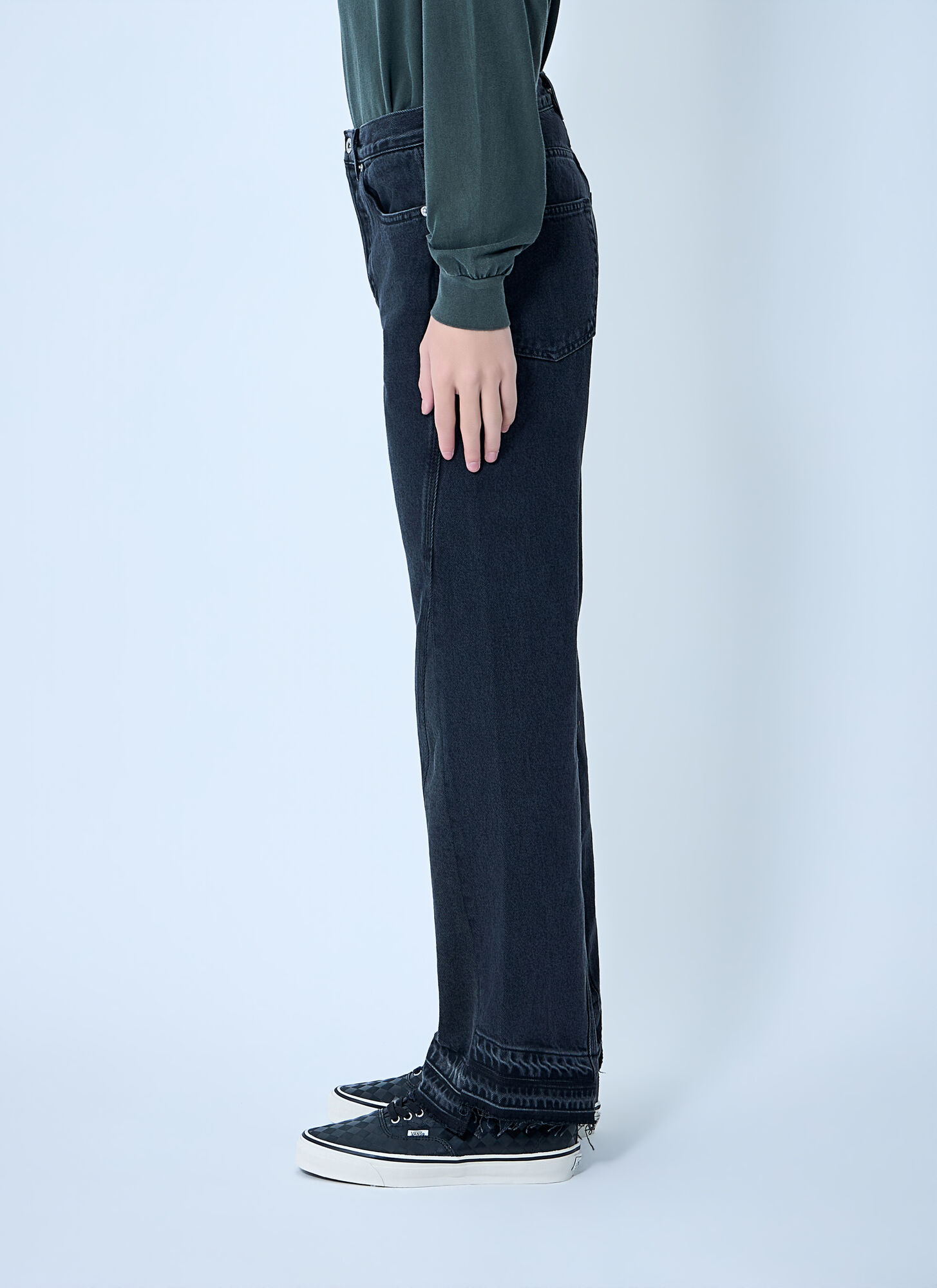  Gallery Dept. Gallery Dept. Twisted Wide Leg Jeans - Mann Jeans Black 28 