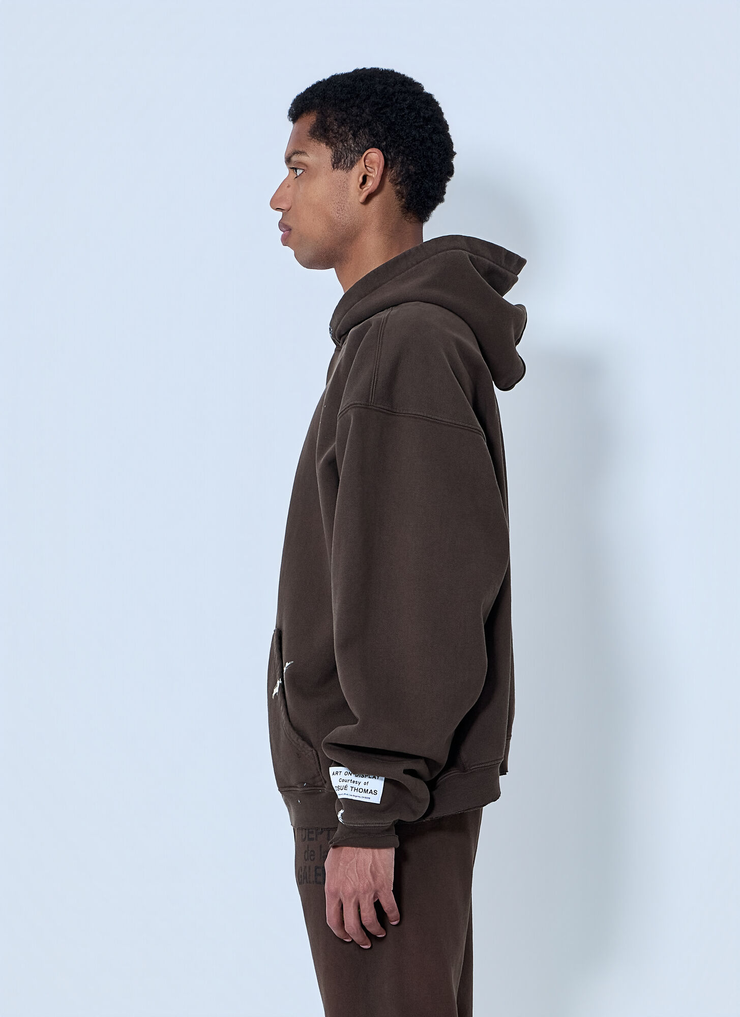  Gallery Dept. Gallery Dept. Abstract Print Hoodie - Mann Sweatshirts Brown S 