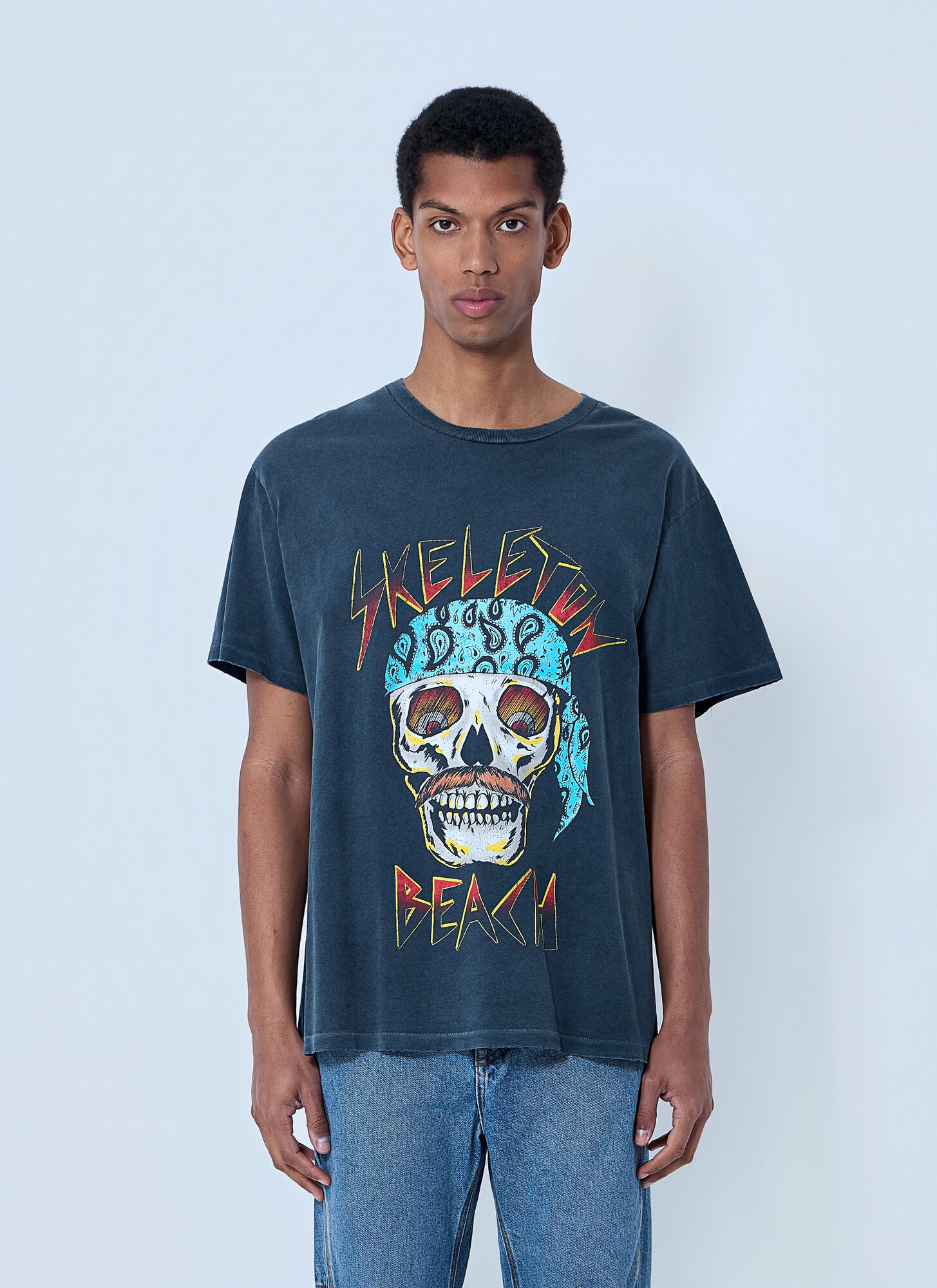 Gallery Dept. Graphic Skull T-Shirt - Mann T-Shirts Grey M - Immagine 1