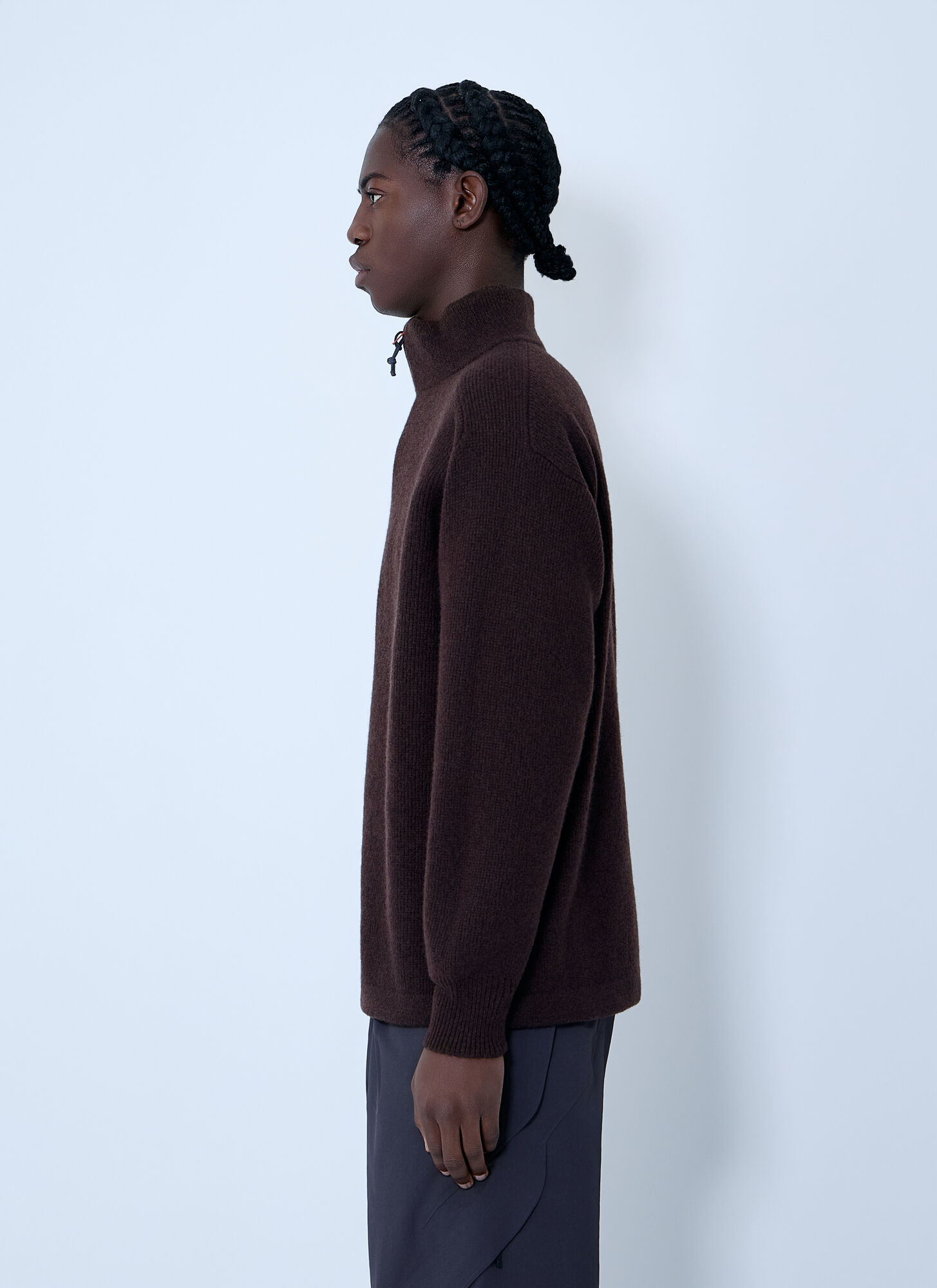  Gr10k Gr10k High Neck Sweater - Mann Sweatshirts Dark Brown S 