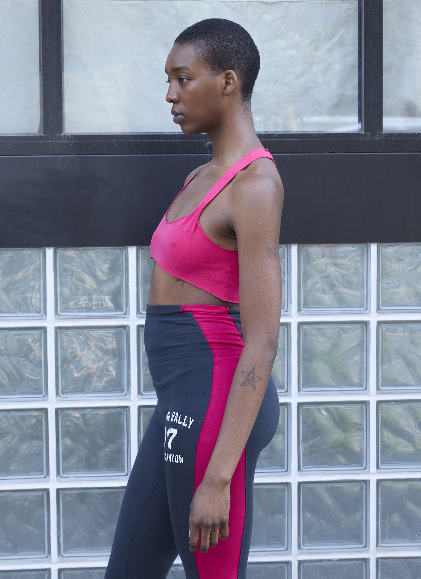  Greg Ross Greg Ross Raw Cut Bra Top - Woman Tops Red M 