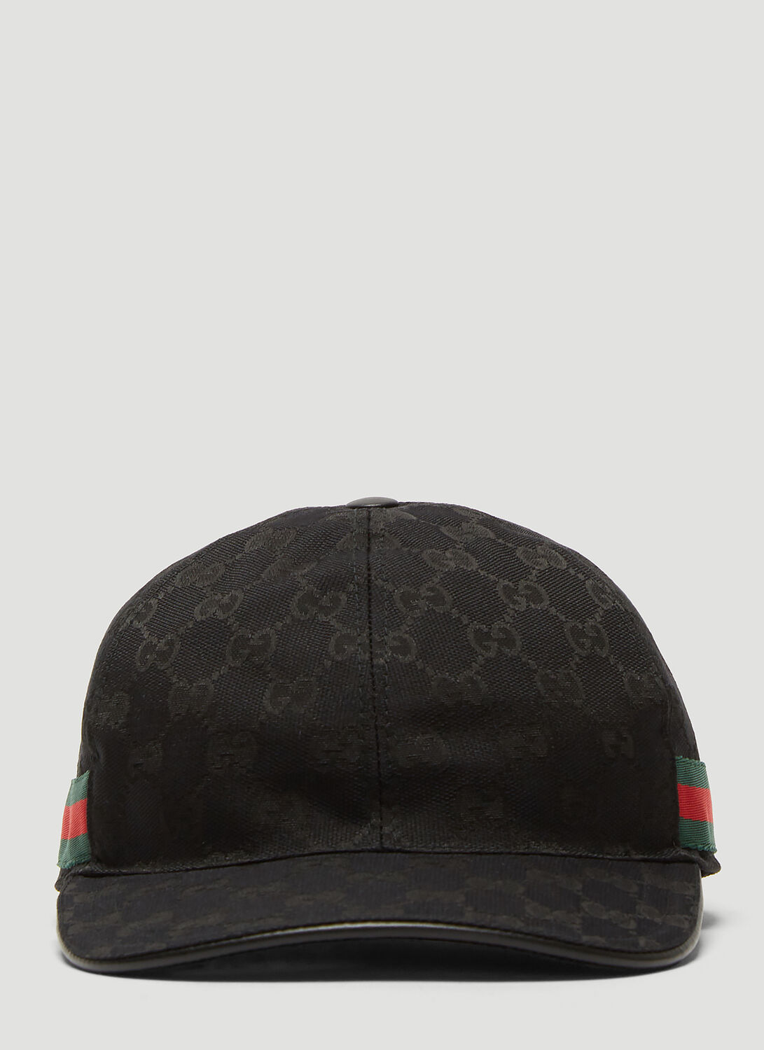 Shop Gucci Original Gg Canvas Web Baseball Cap In Black