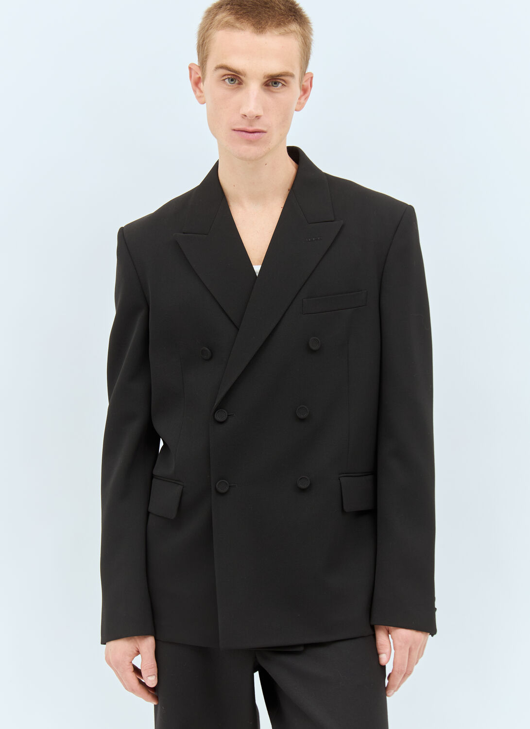 GUCCI DOUBLE-BREASTED WOOL BLAZER