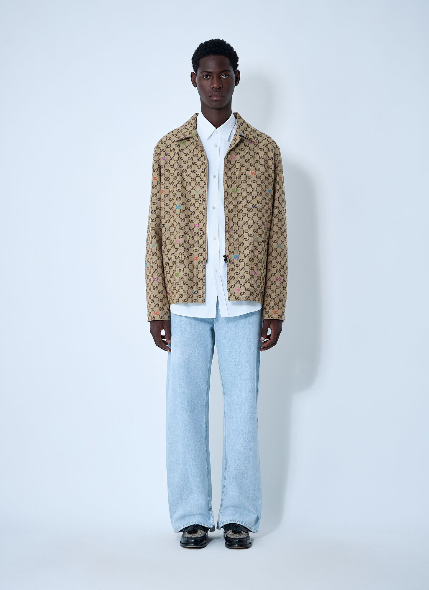  Gucci Gucci Gg Canvas Jacket - Mann Jacken Camel Eu - 50 