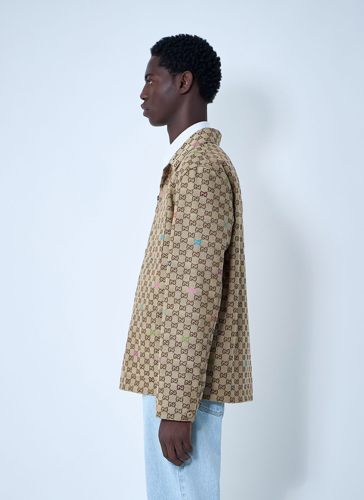  Gucci Gucci Gg Canvas Jacket - Mann Jacken Camel Eu - 50 