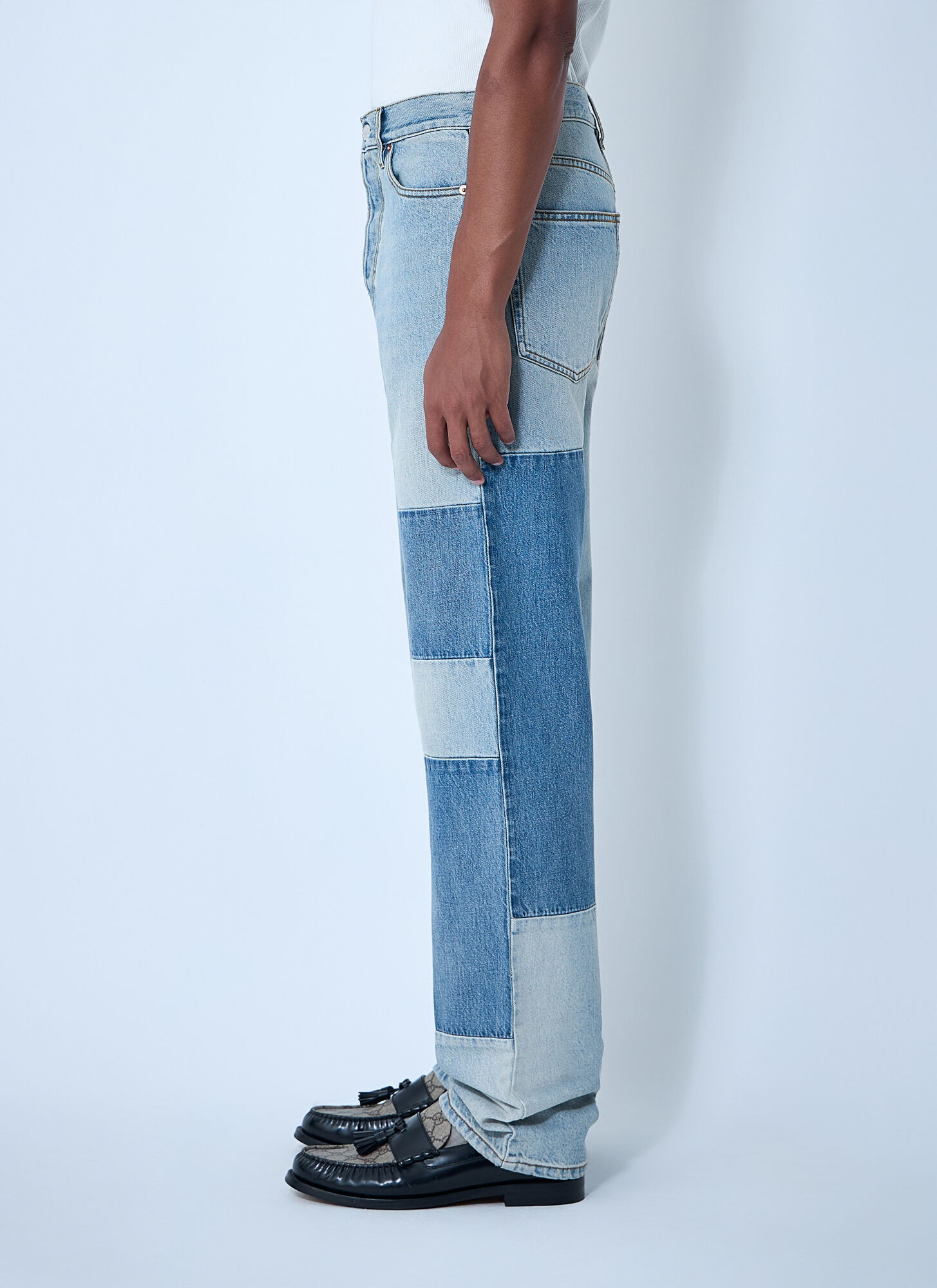 Gucci Gucci Contrast Panel Jeans - Mann Jeans Blue 30 