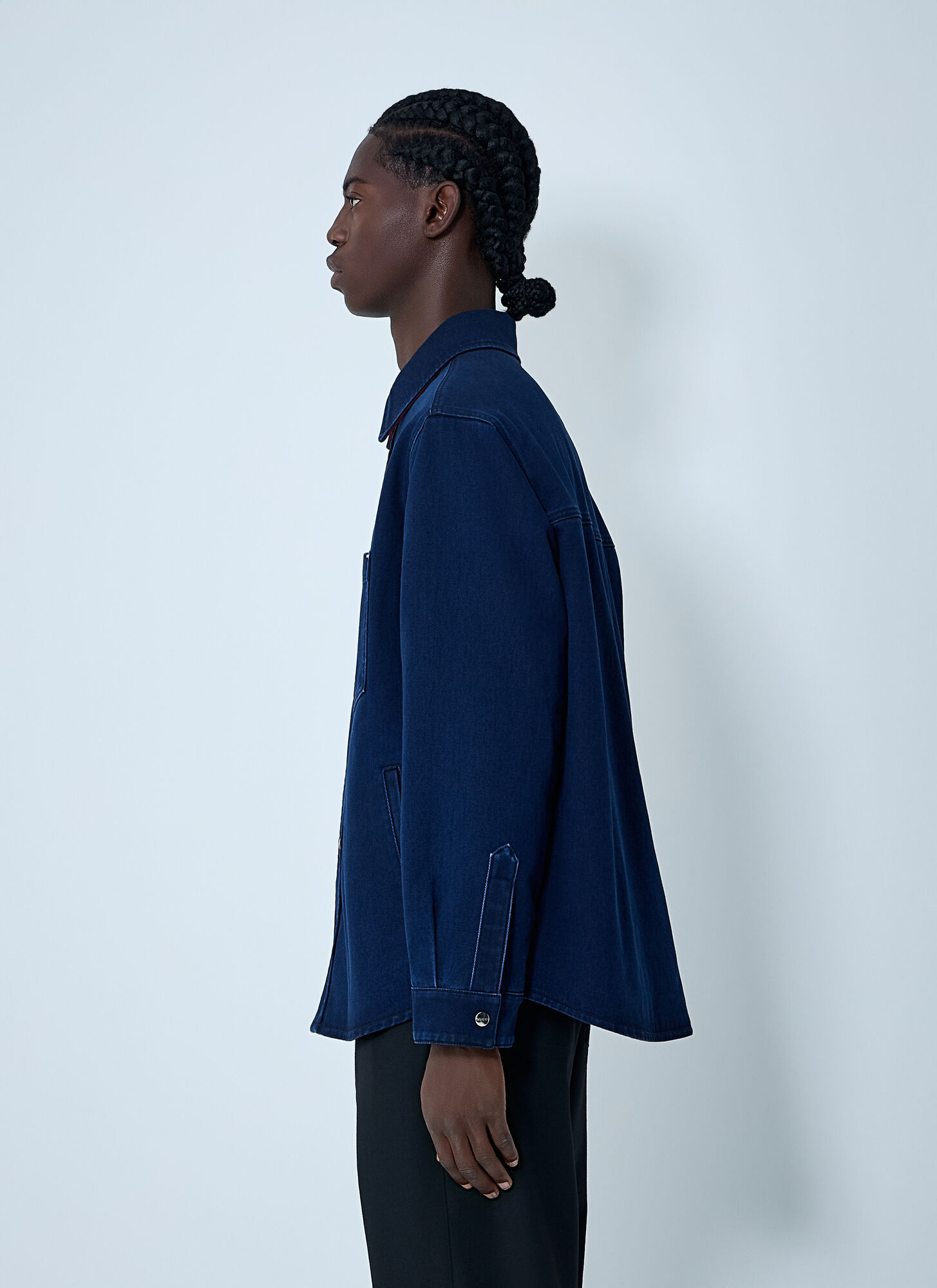  Gucci Gucci Reversible Shirt - Mann Hemden Navy Eu - 50 