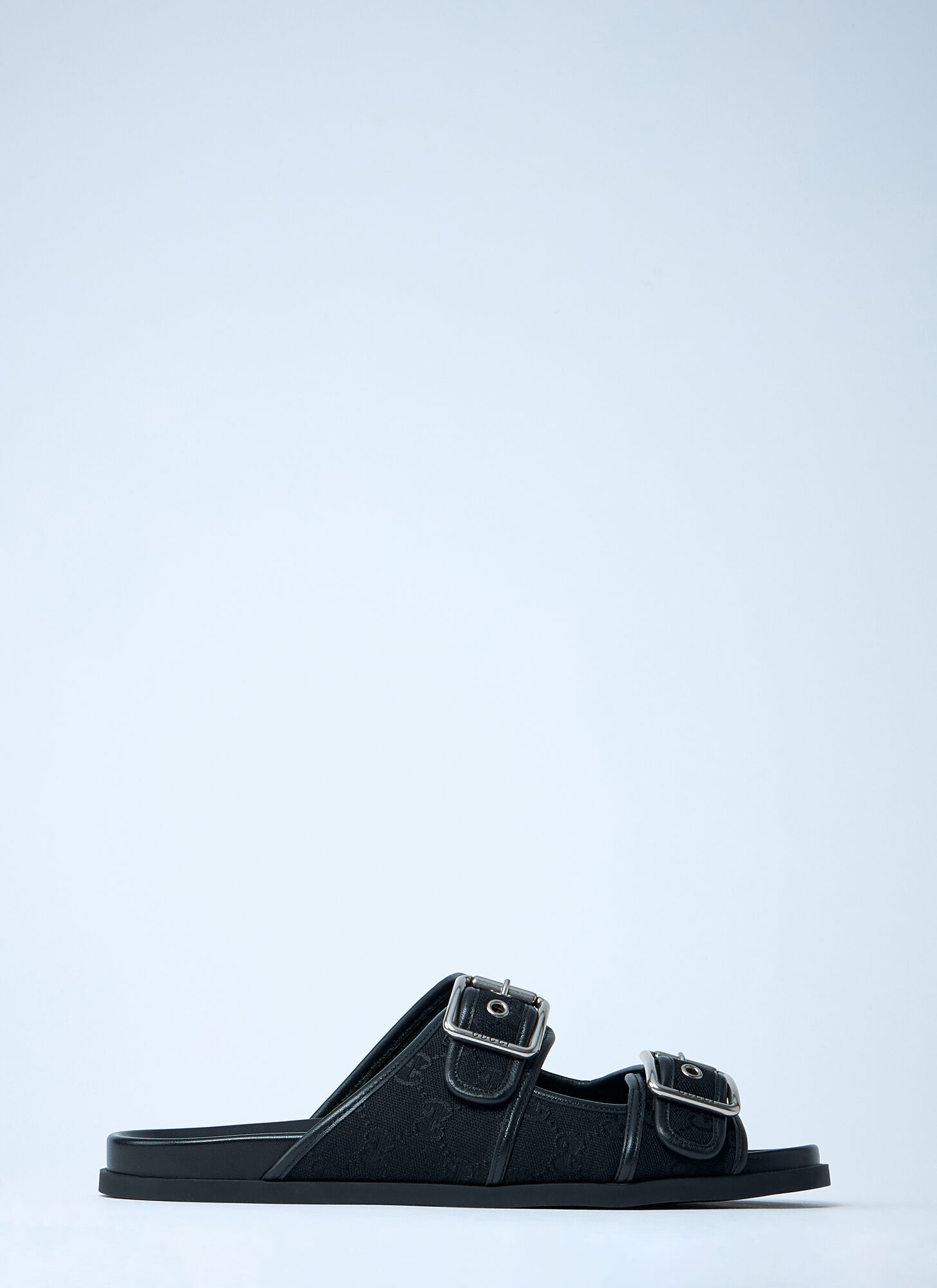 Gucci Gg Slide Sandals With Buckles