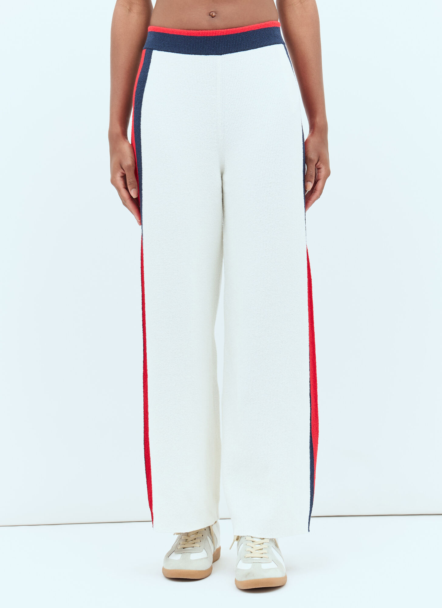 Gucci Web Knit Pants In White