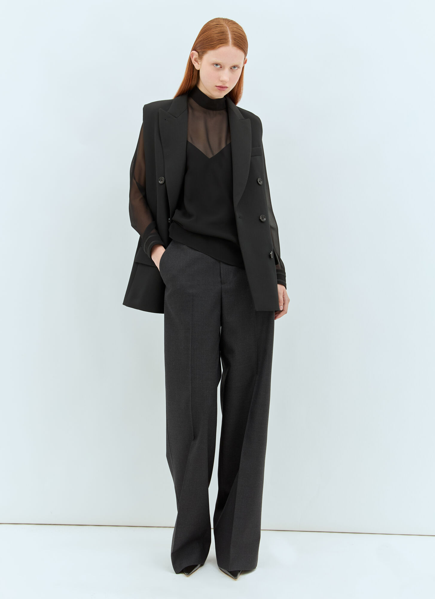  Gucci Gucci Silk Georgette Blouse - Frau Tops Black It - 42 