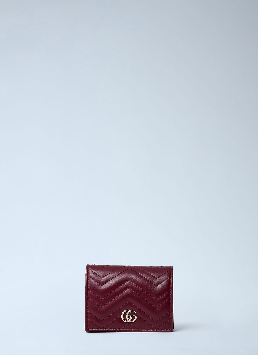 Gucci Small Gg Marmont Wallet In Burgundy