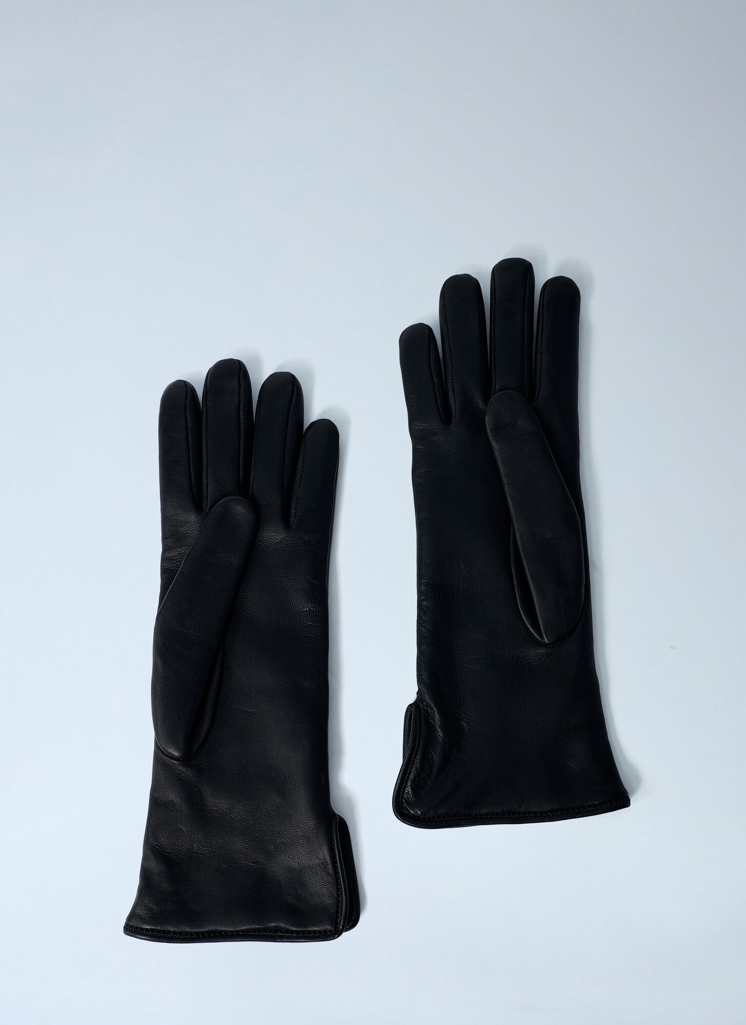  Gucci Gucci Logo Embossed Gloves - Frau Handschuhe Black 7+ 