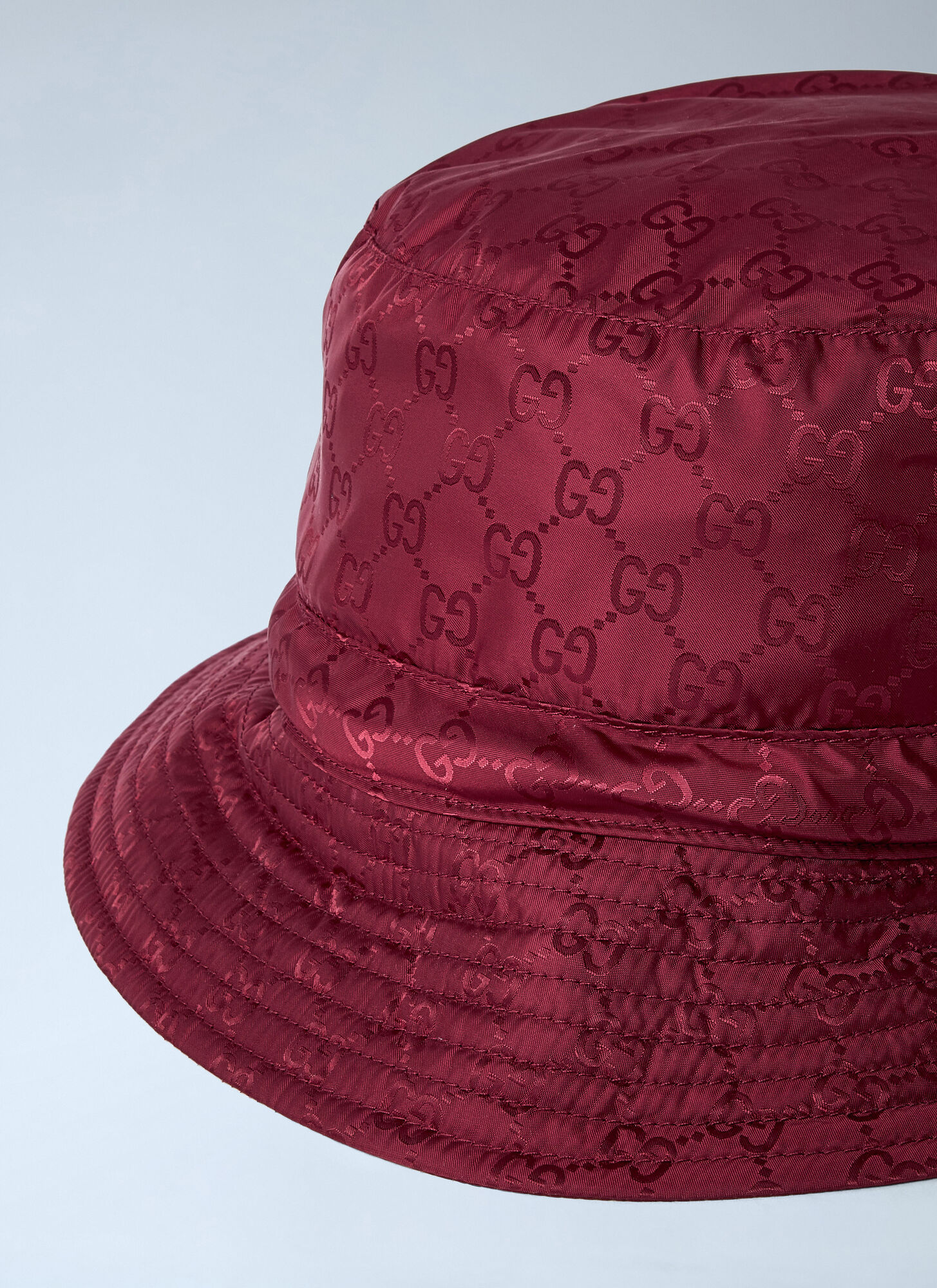  Gucci Gucci Logo Motif Bucket Hat - Frau Hats Red L 