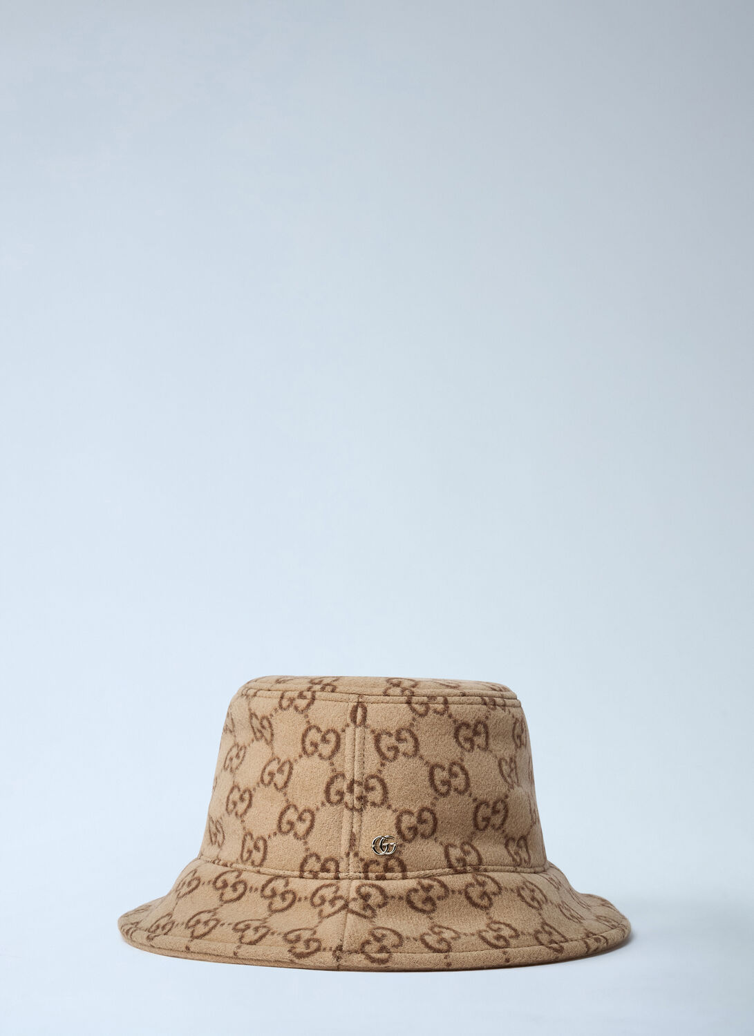 Gucci Women Logo Motif Bucket Hat In Sand