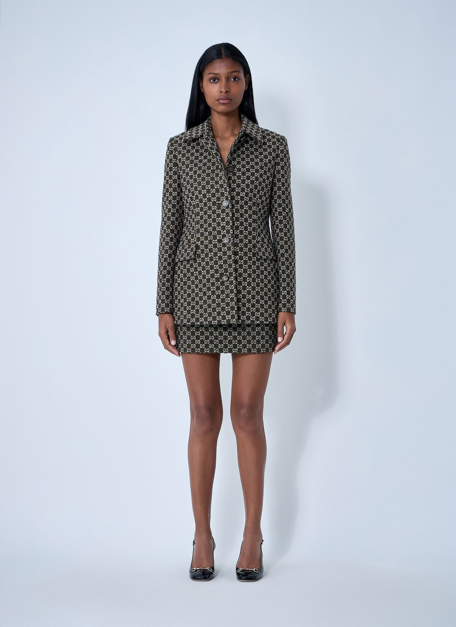  Gucci Gucci Gg Bouclé Jacket - Frau Jacken Green It - 40 