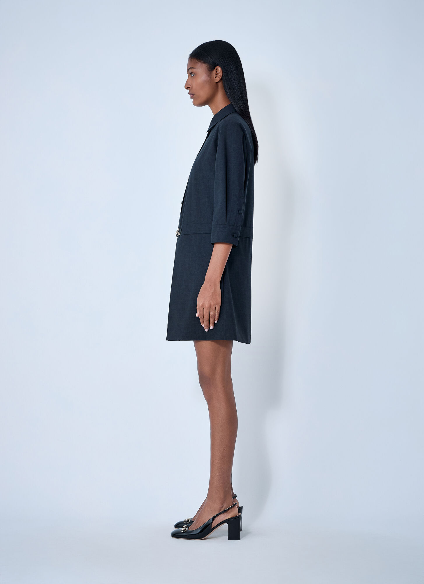  Gucci Gucci Wool Mini Dress - Frau Kleider Grey It - 42 